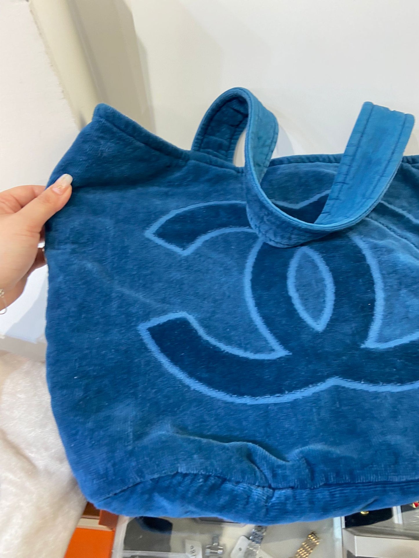 CHANEL beach set towel and bag