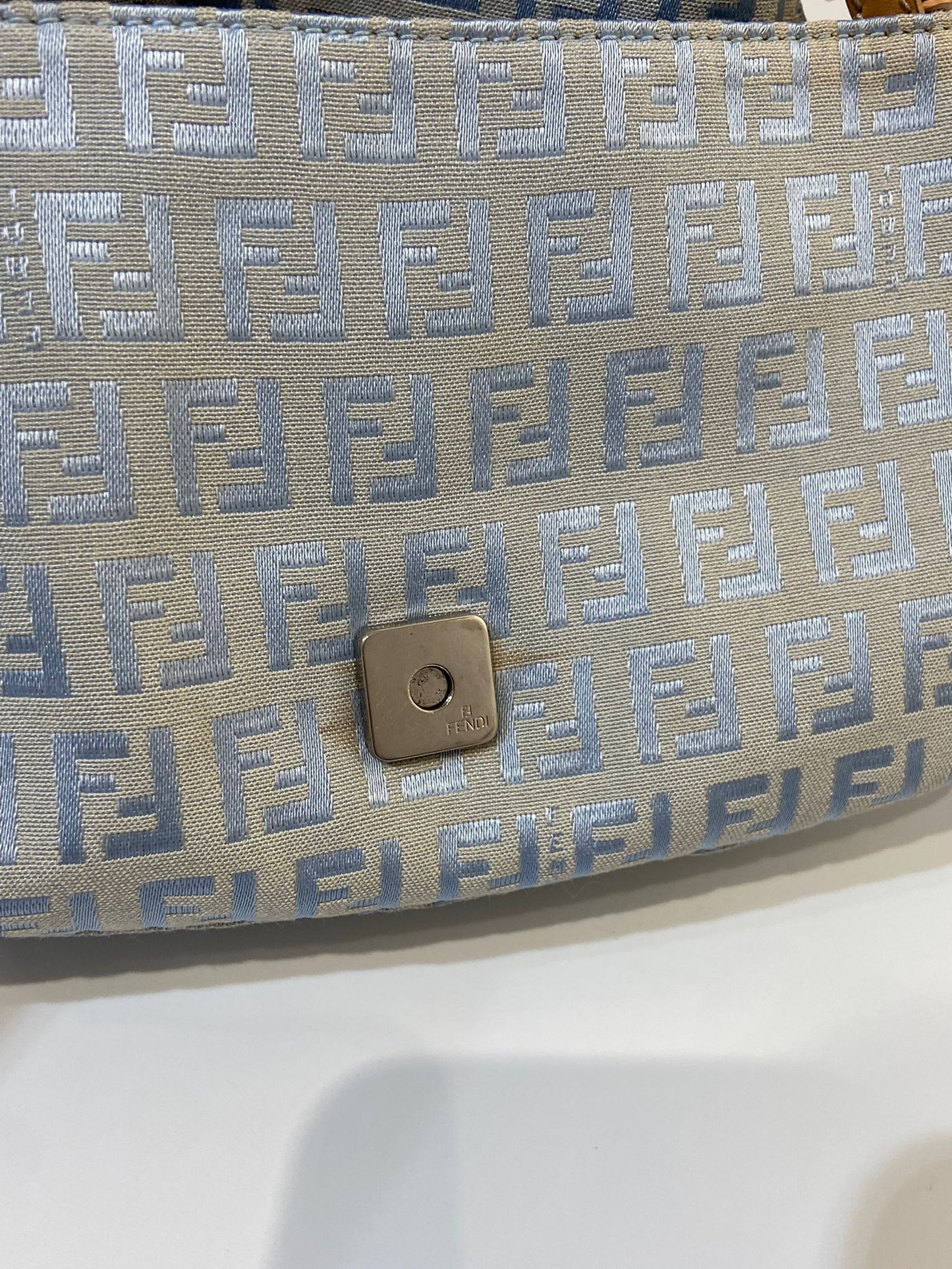 Fendi zucchino baguette light blue