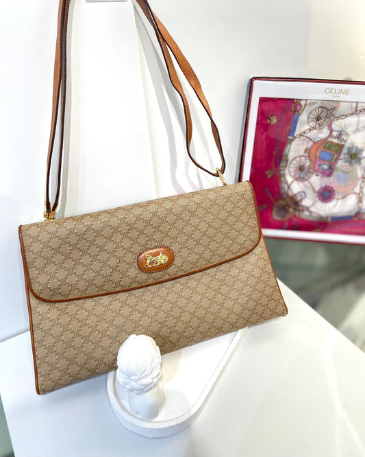 Celine vintage macadam envelope bag