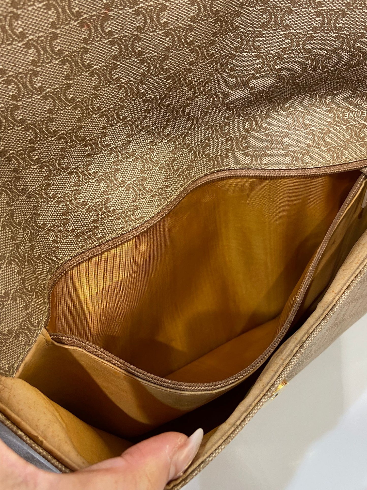 Celine vintage macadam envelope bag