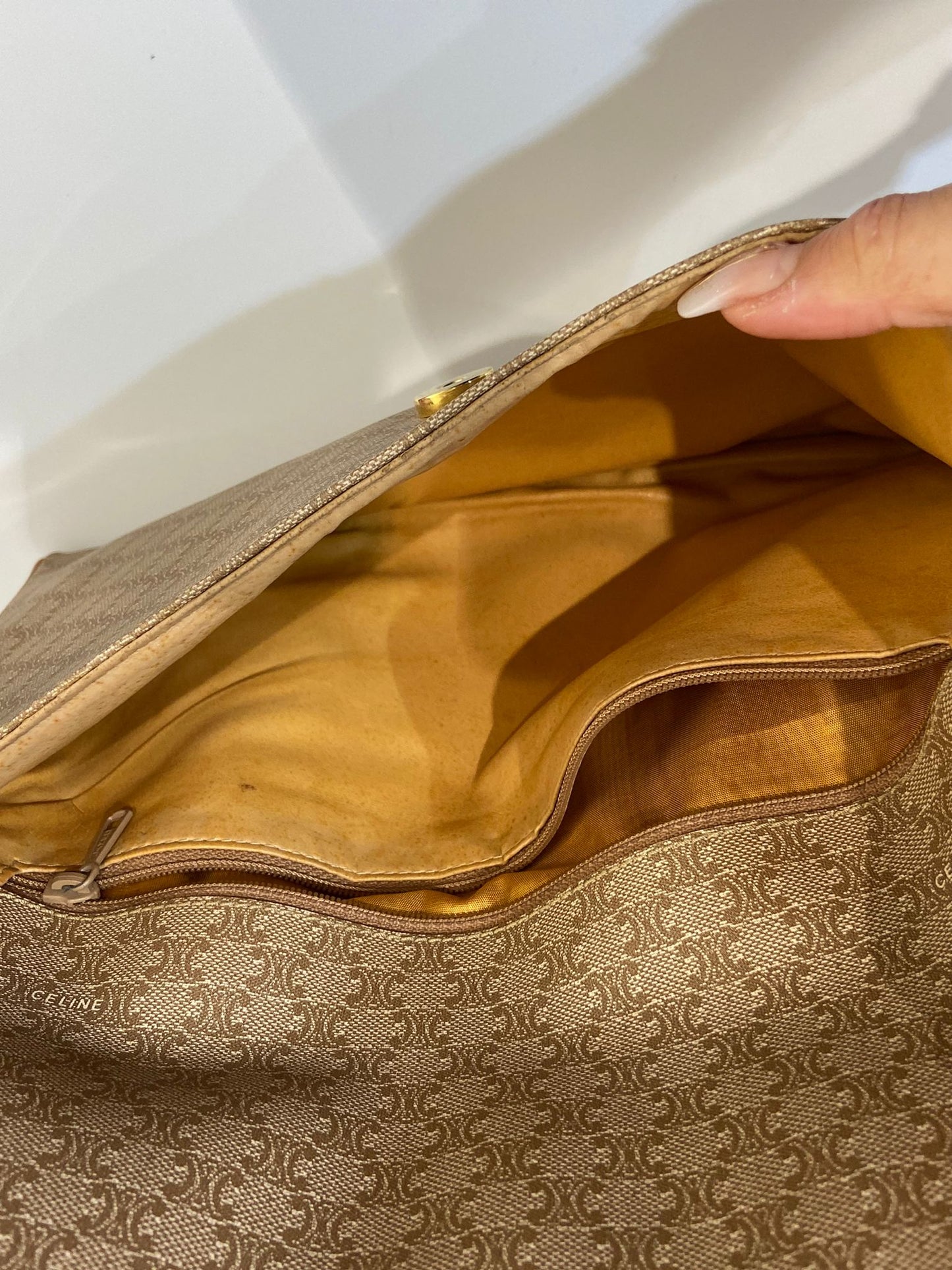 Celine vintage macadam envelope bag