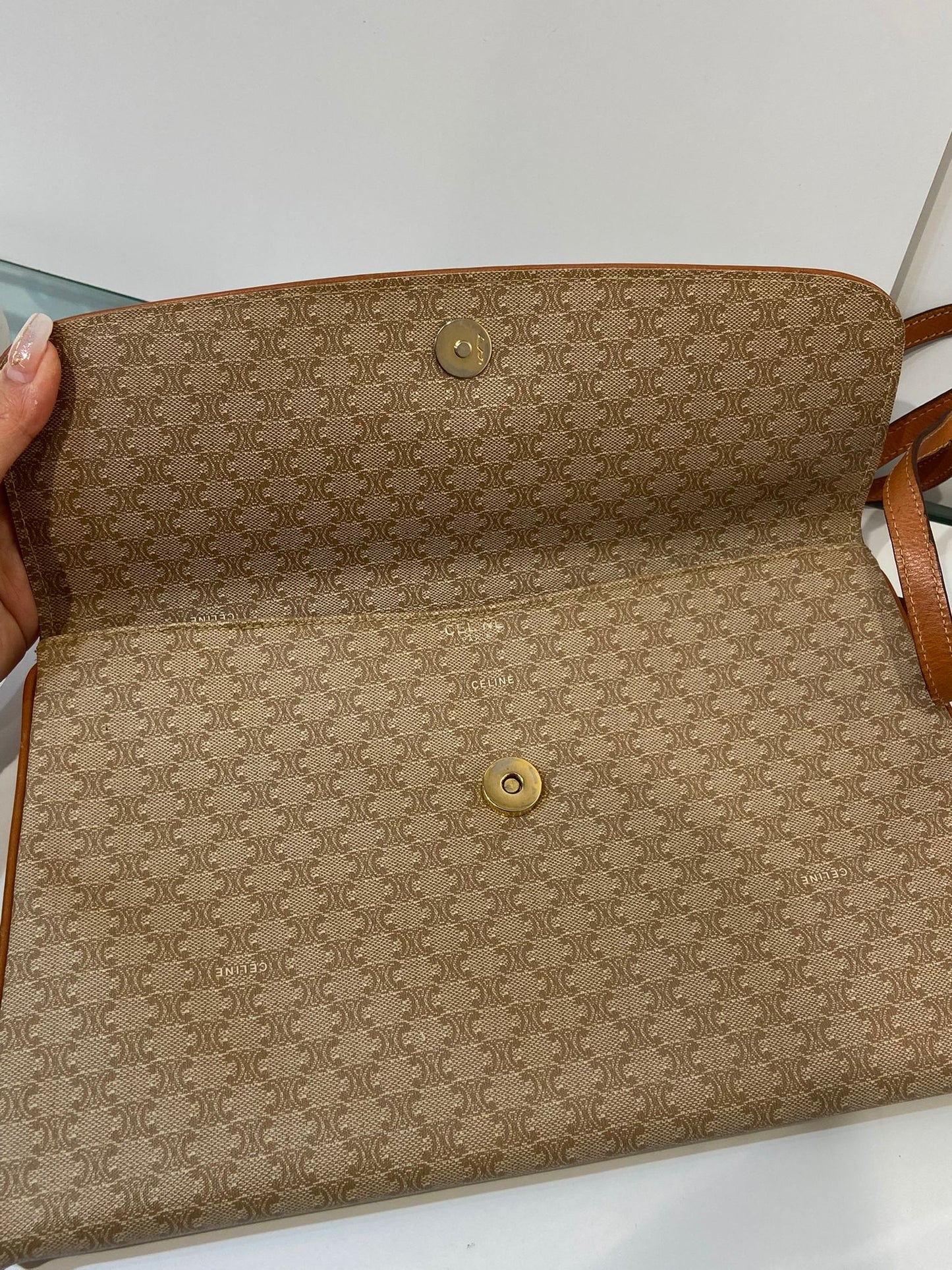 Celine vintage macadam envelope bag