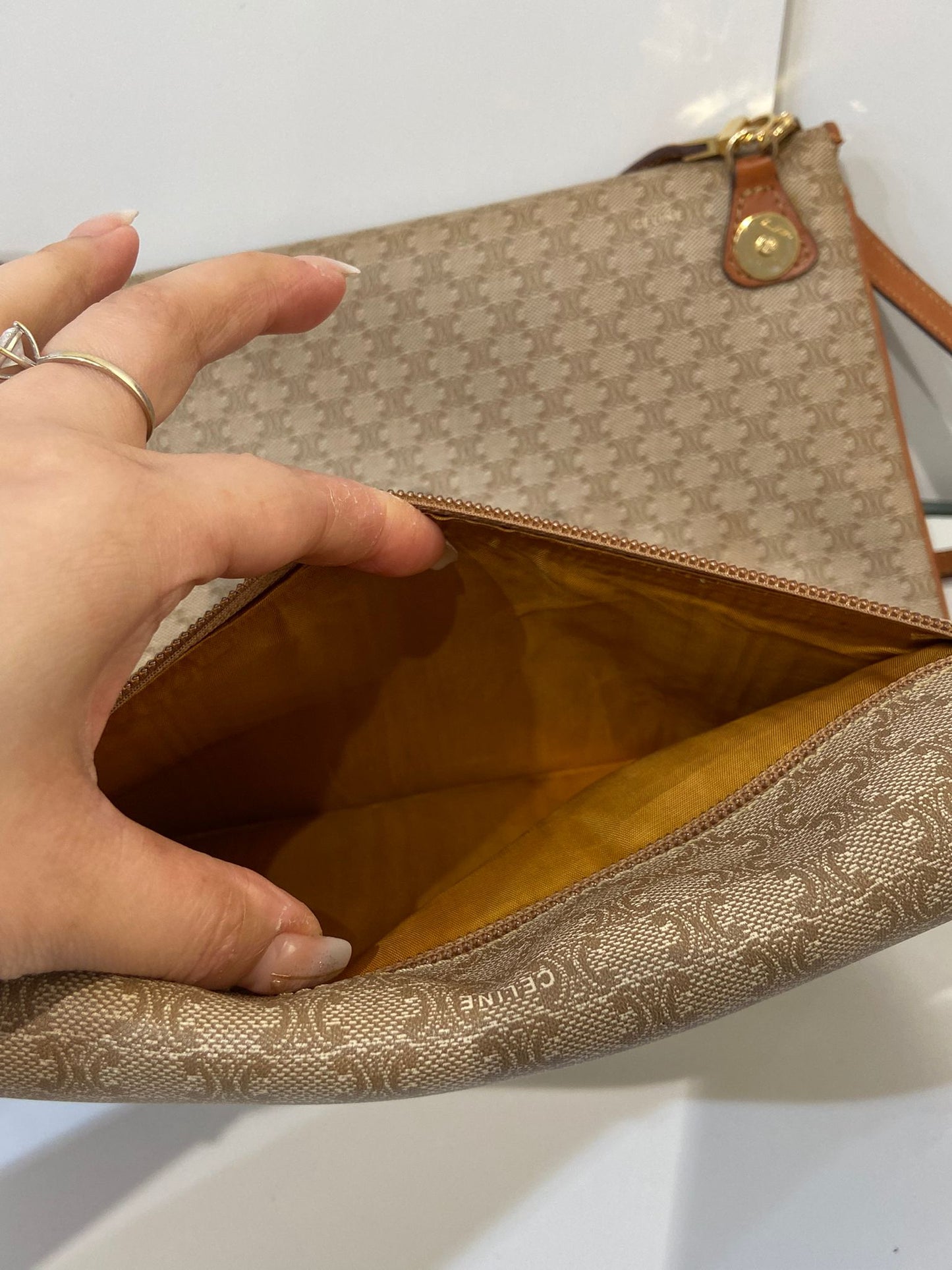 Celine vintage macadam envelope bag