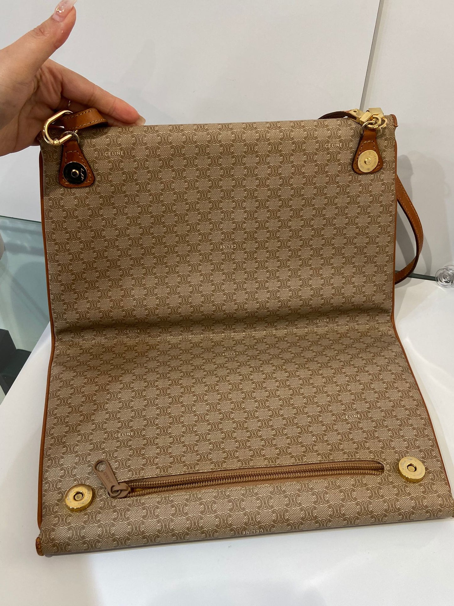 Celine vintage macadam envelope bag