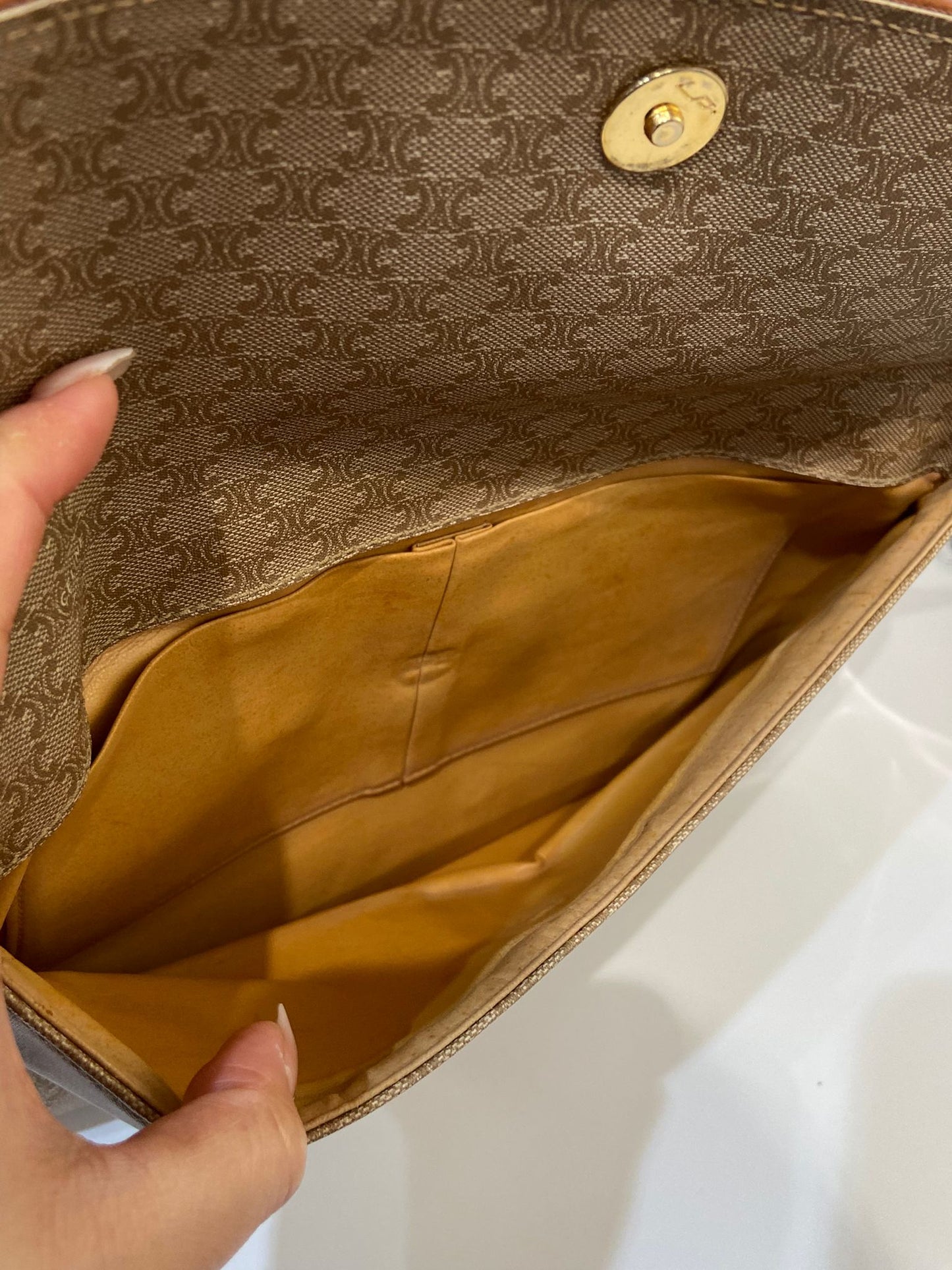 Celine vintage macadam envelope bag