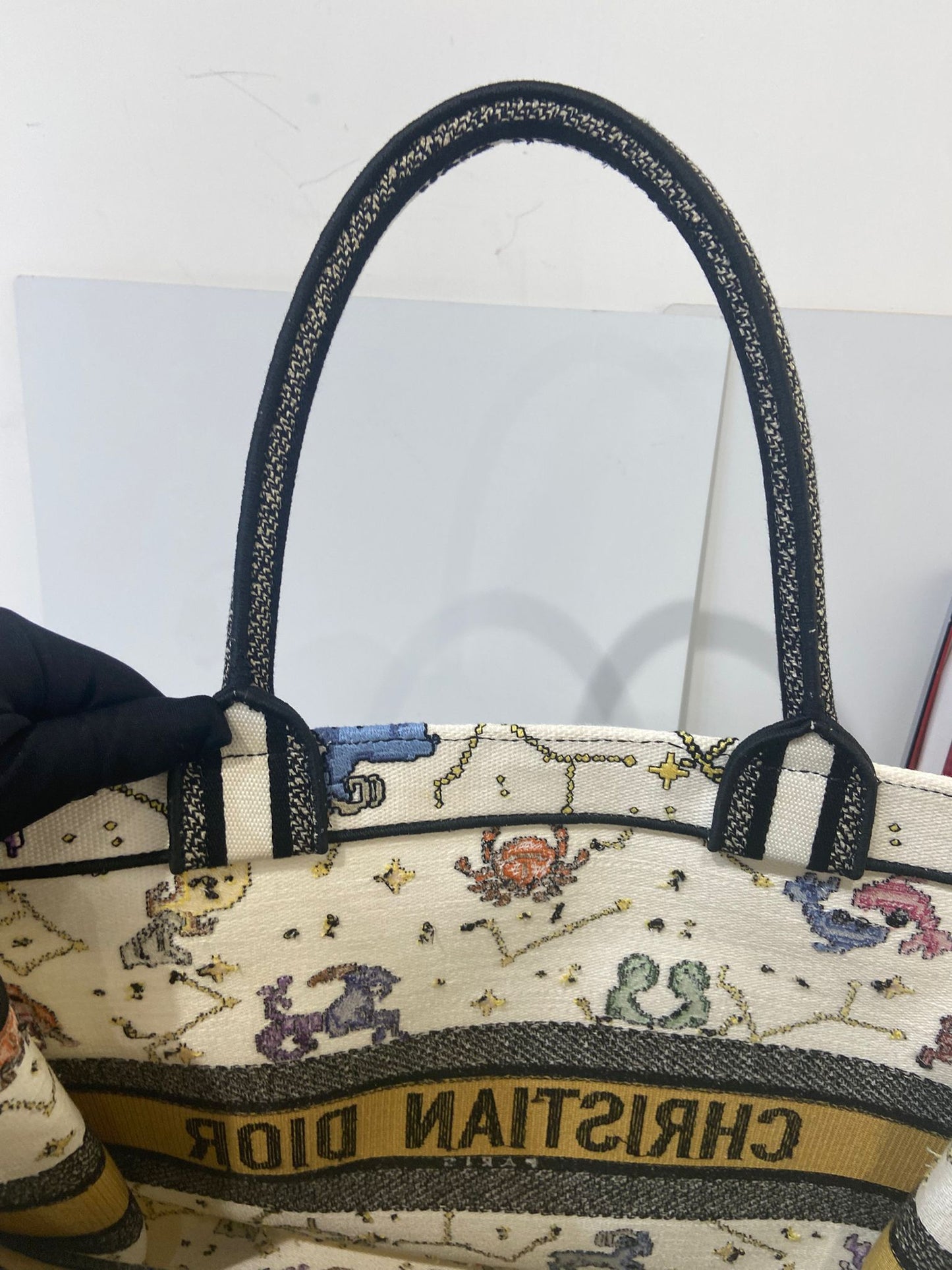 DIOR BOOK TOTE Large Pixel Zodiac
