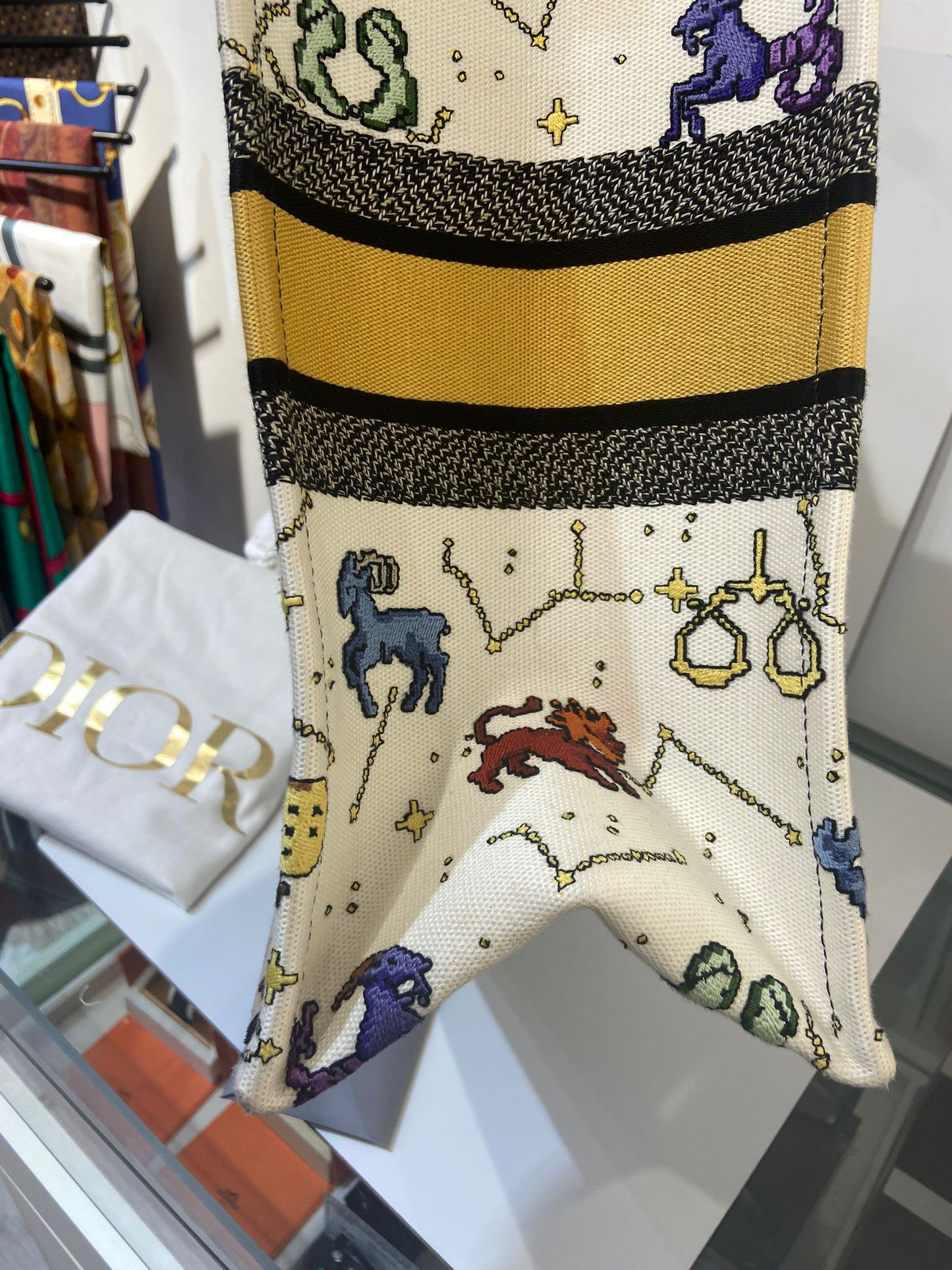 DIOR BOOK TOTE Large Pixel Zodiac