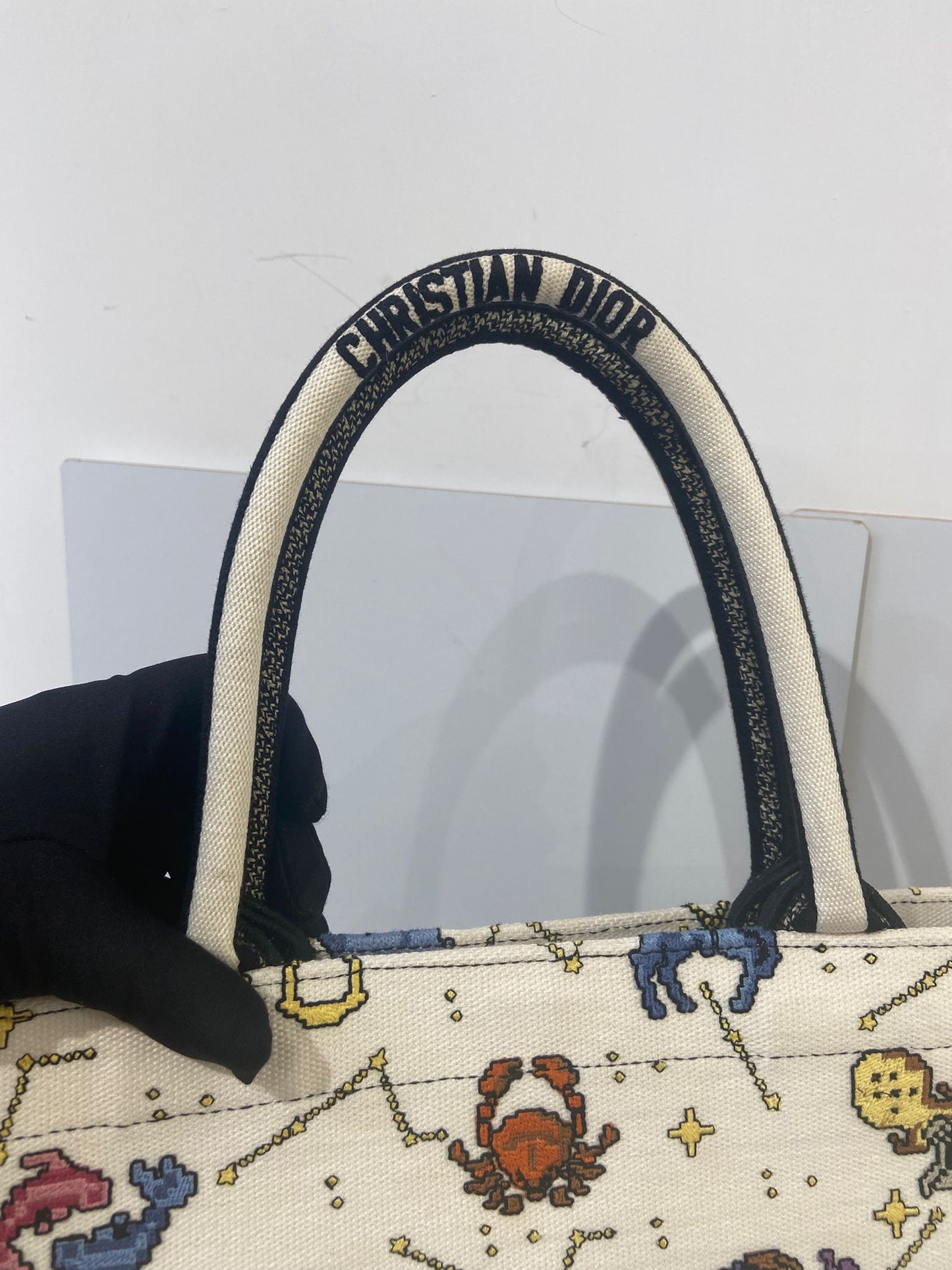 DIOR BOOK TOTE Large Pixel Zodiac