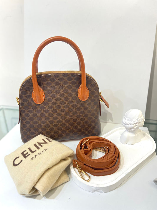 Celine vintage macadam Alma bag