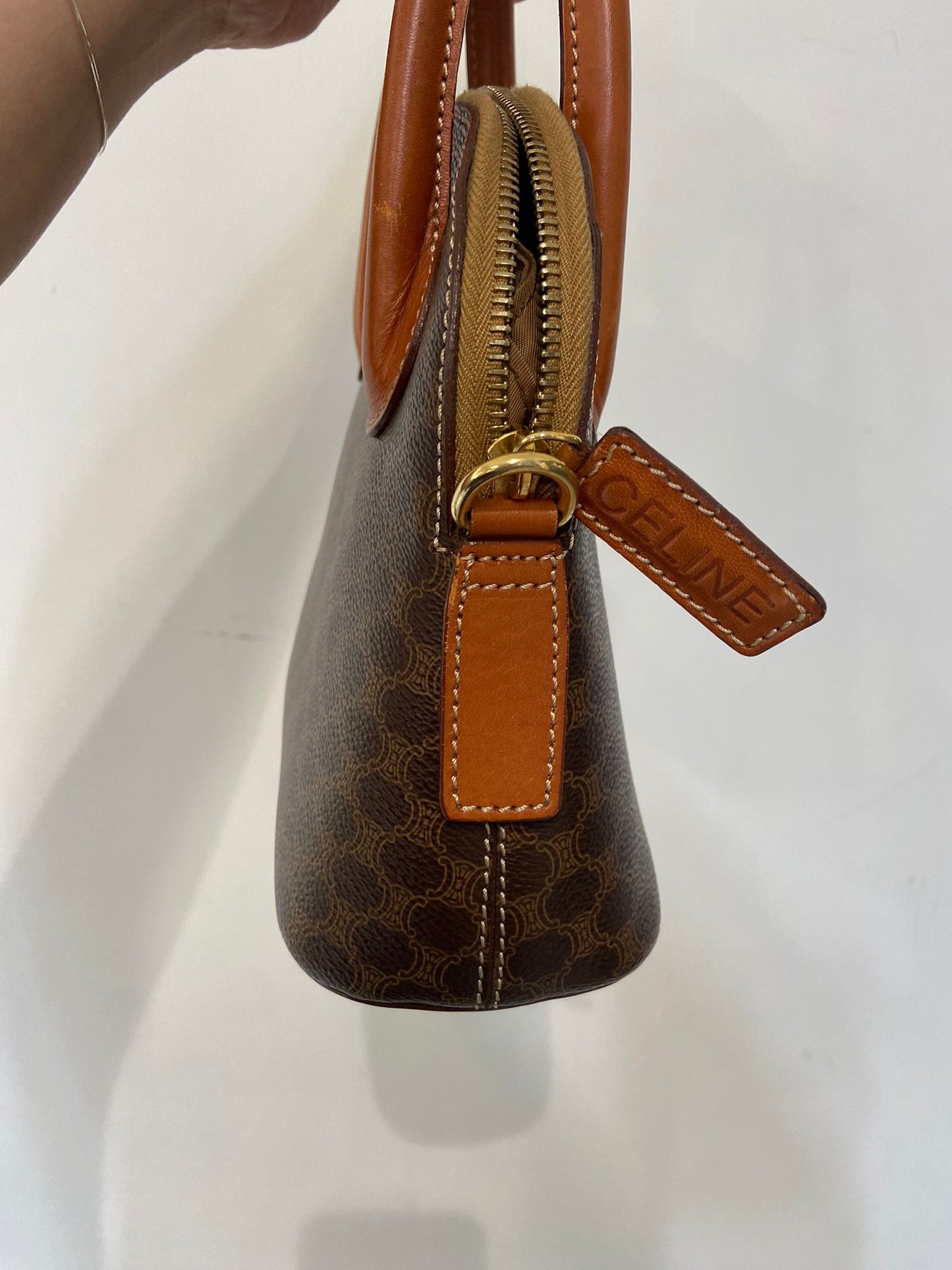 Celine vintage macadam Alma bag
