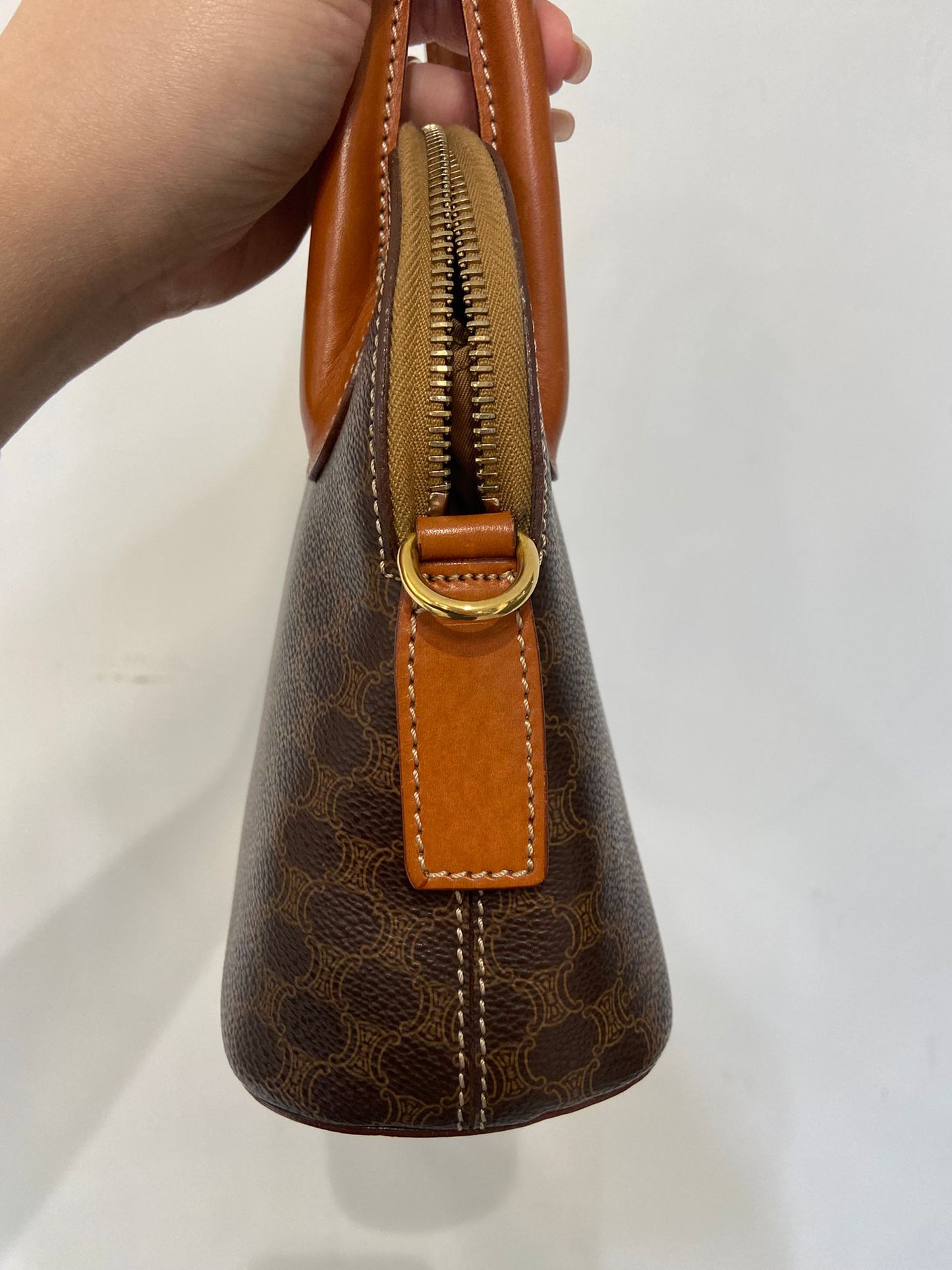 Celine vintage macadam Alma bag