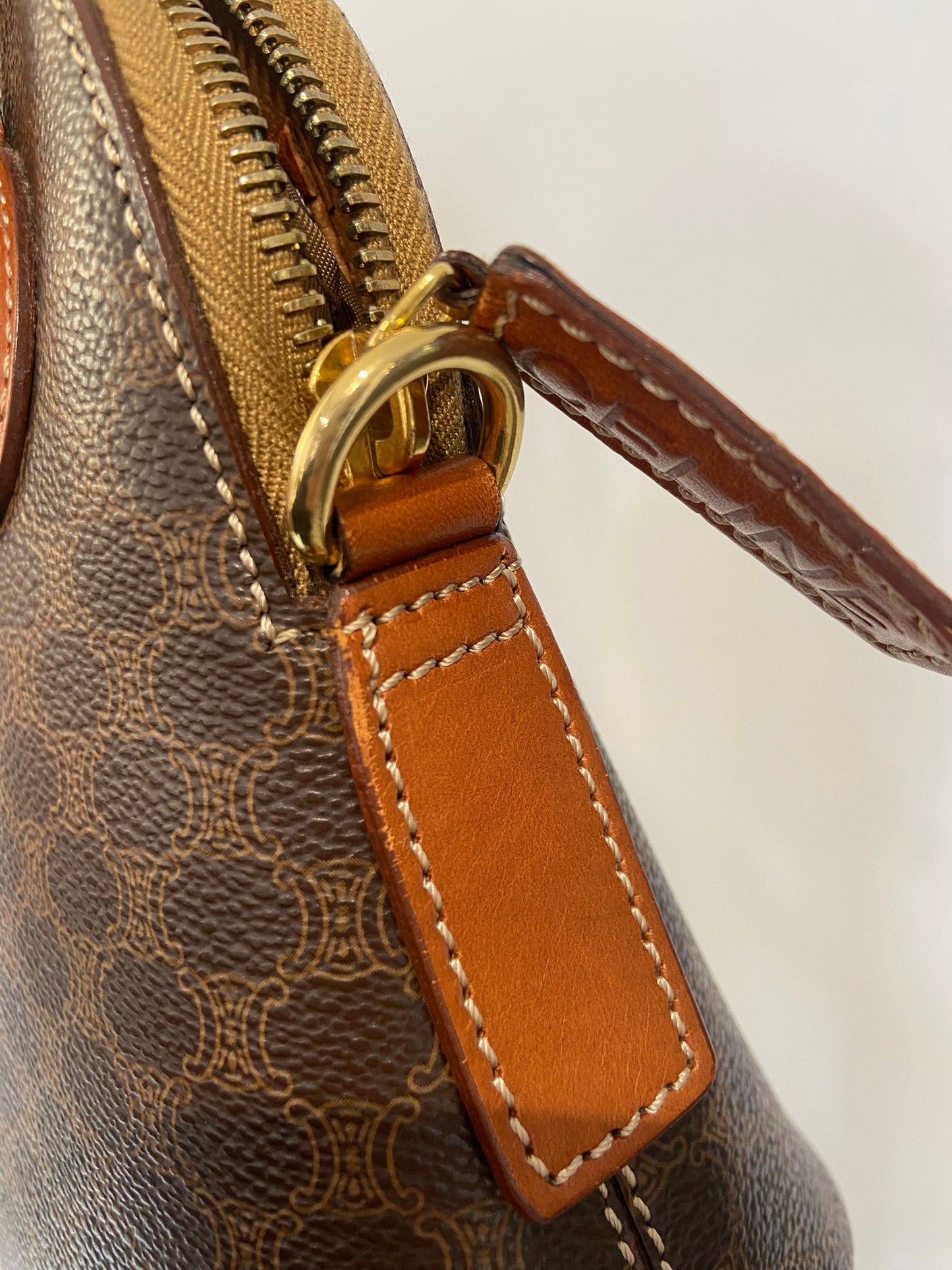 Celine vintage macadam Alma bag