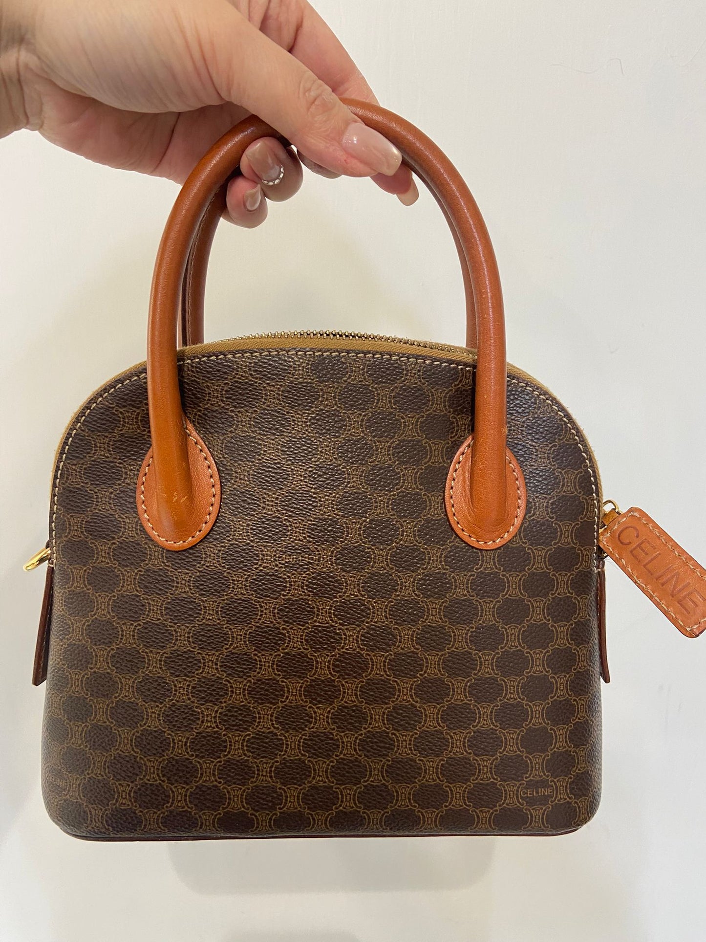 Celine vintage macadam Alma bag