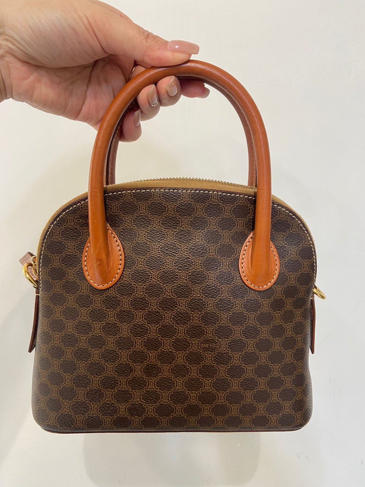 Celine vintage macadam Alma bag
