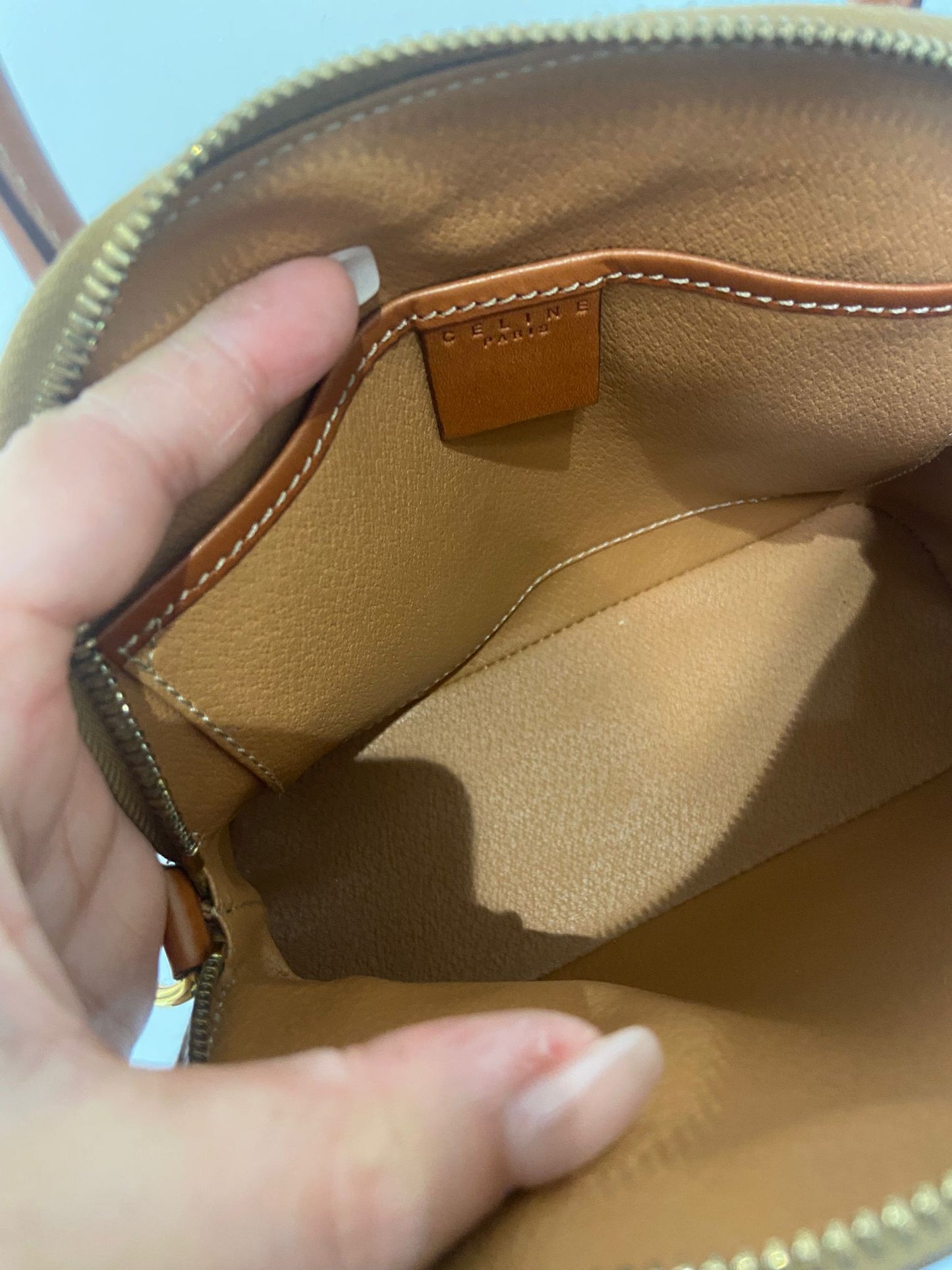 Celine vintage macadam Alma bag