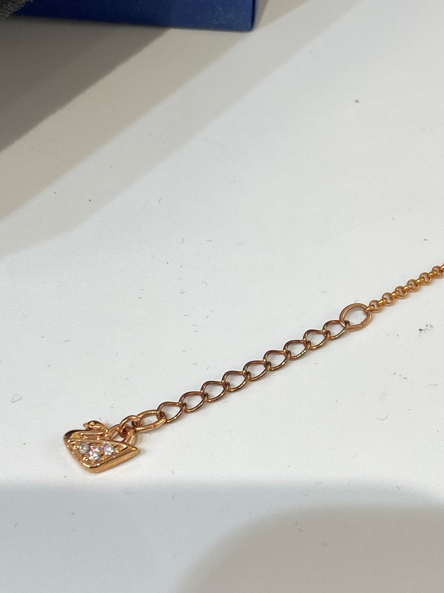 swarovski necklace and bracelet set rose gold