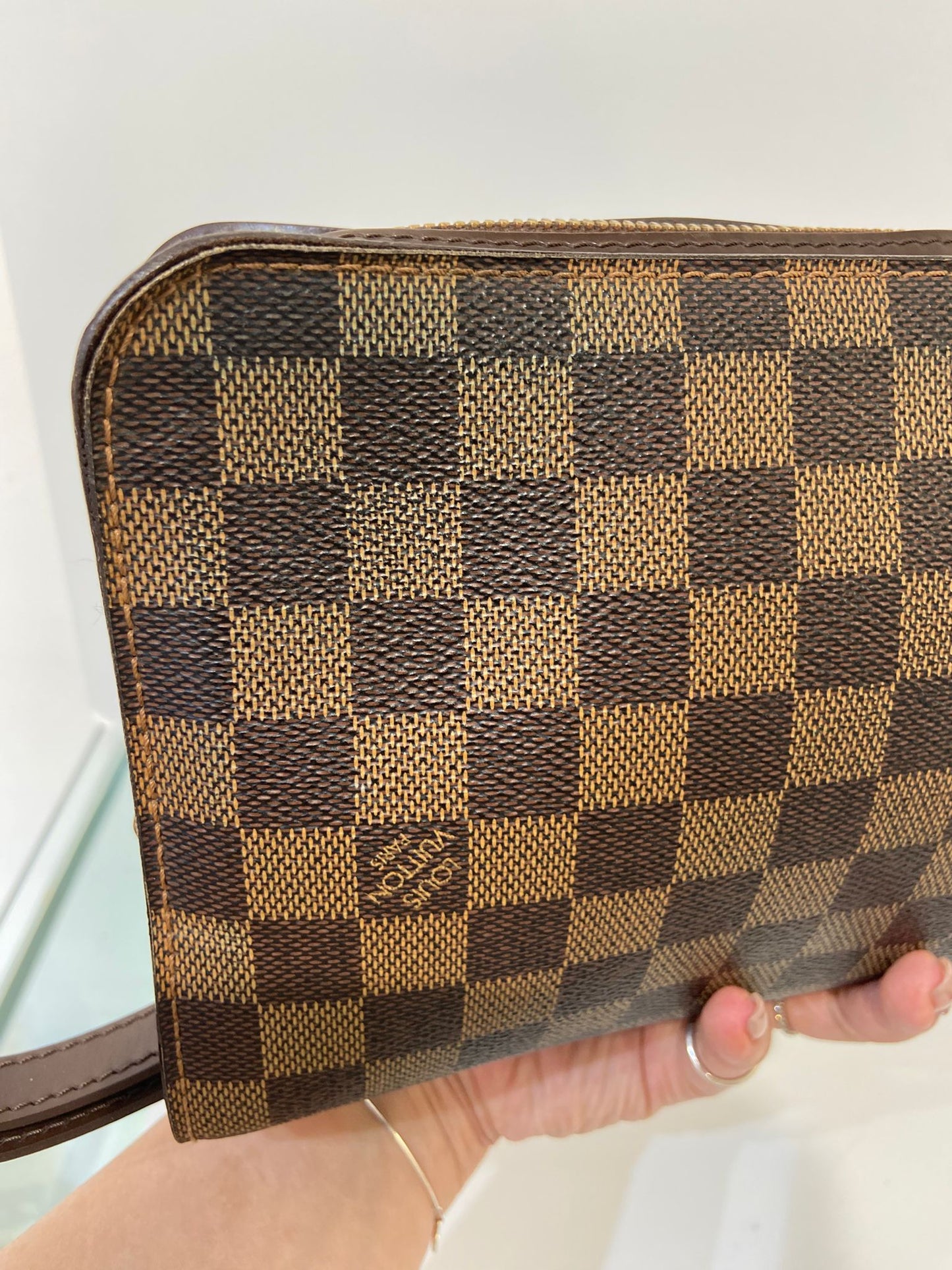 LV Damier Ebene Saint Louis clutch