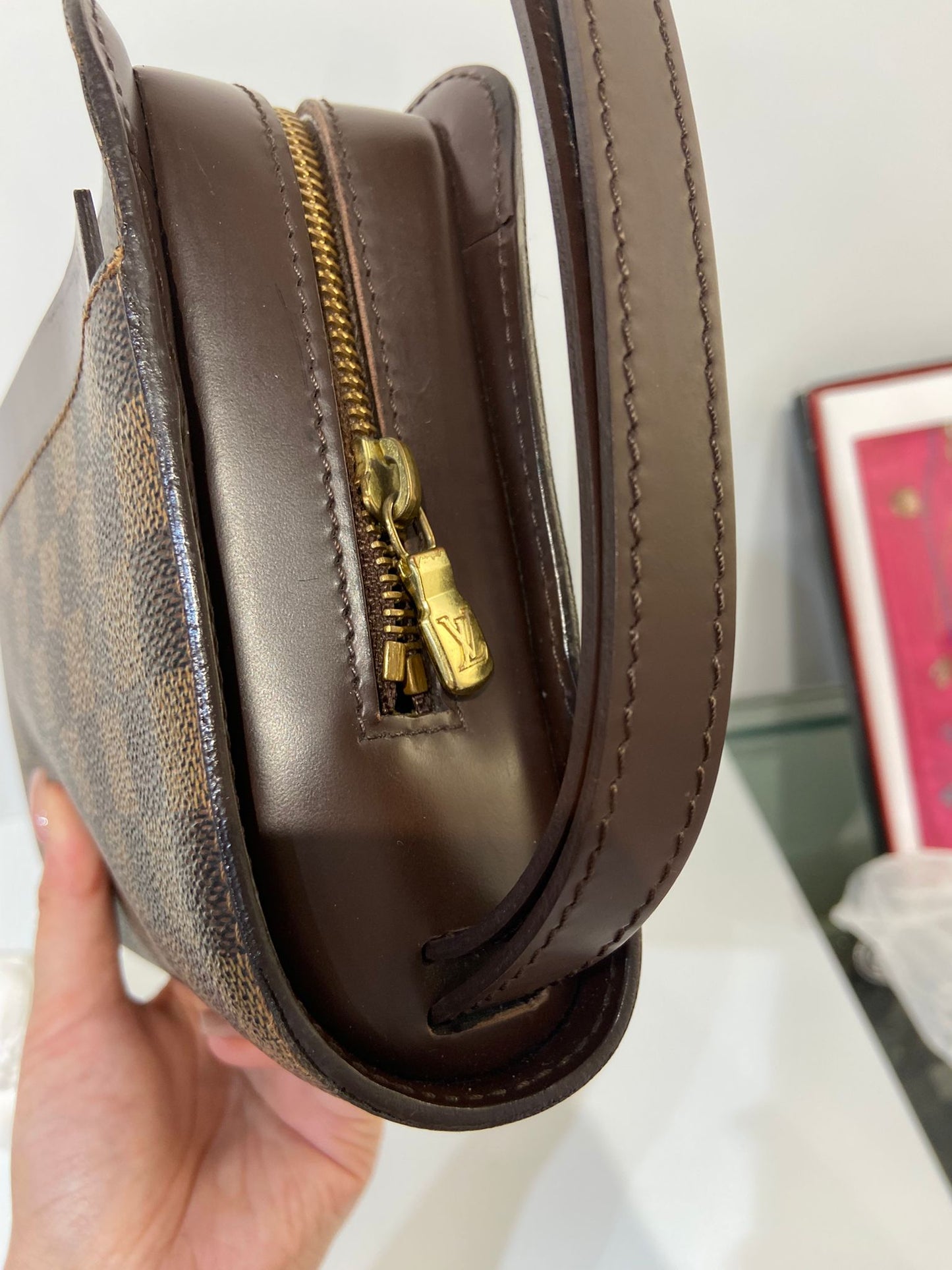 LV Damier Ebene Saint Louis clutch