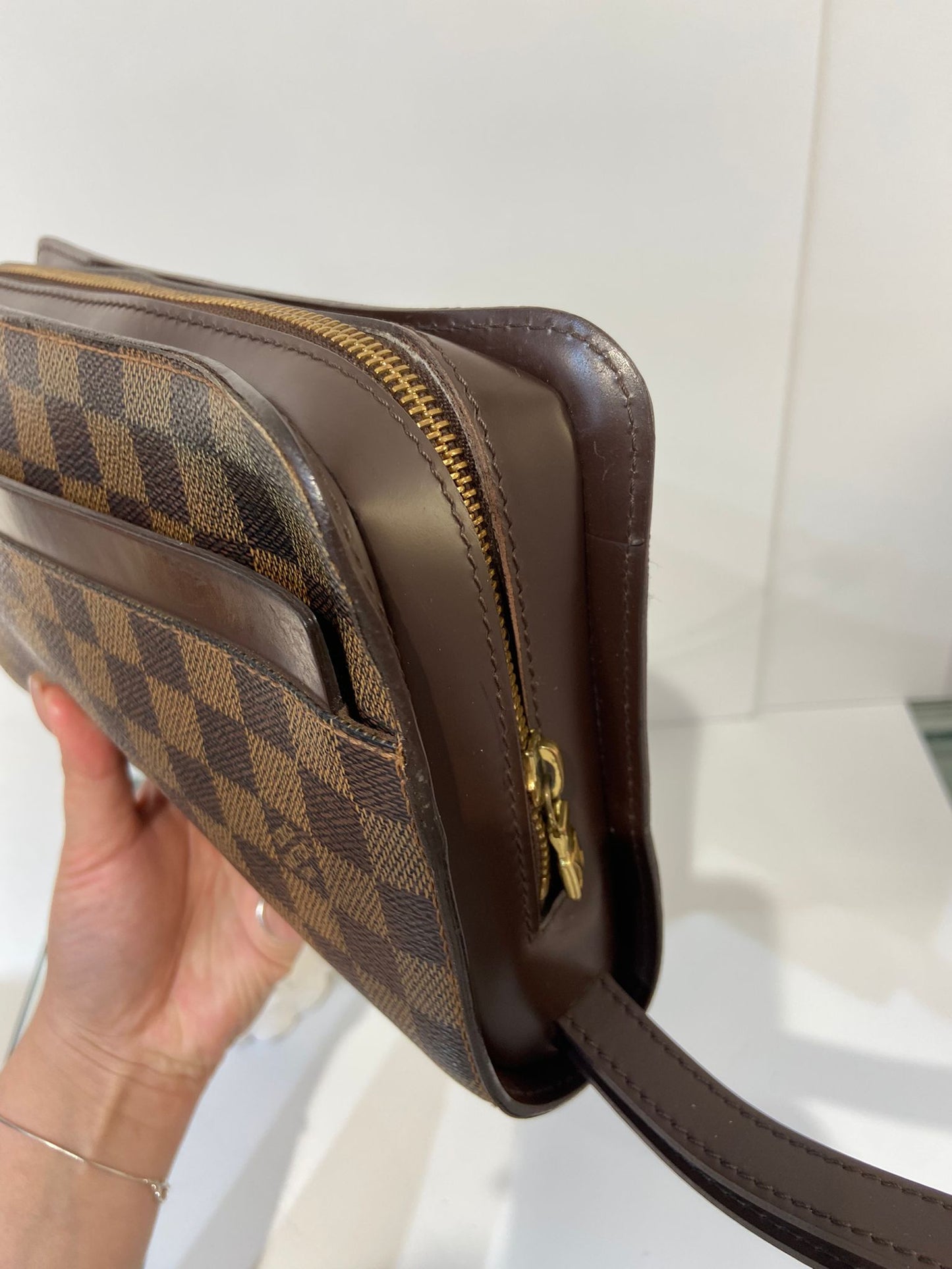 LV Damier Ebene Saint Louis clutch