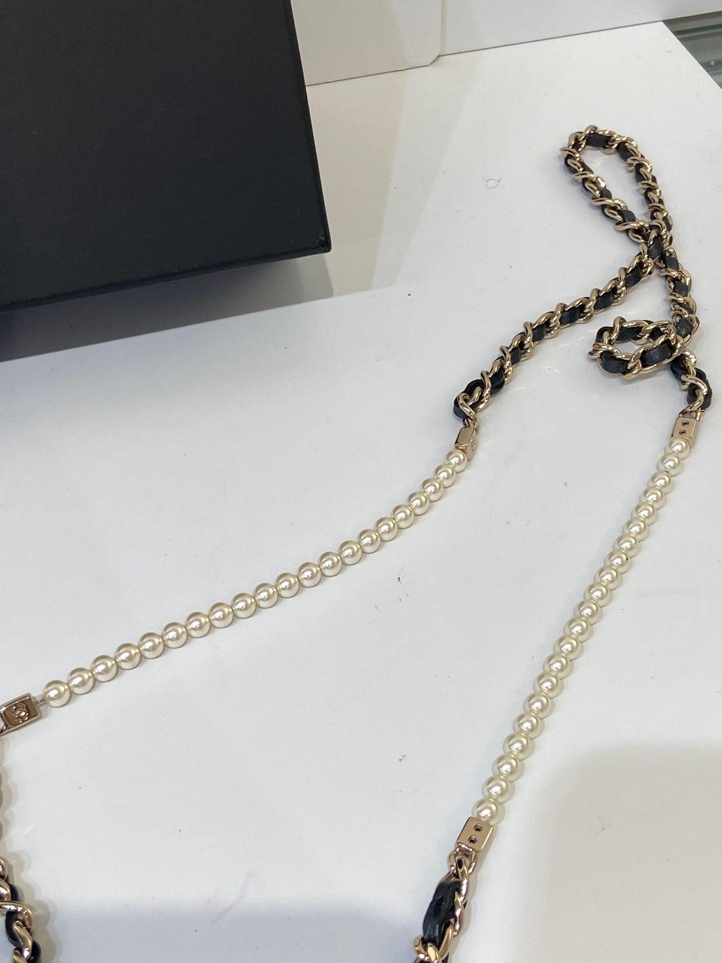 CHANEL WOC pearl chain