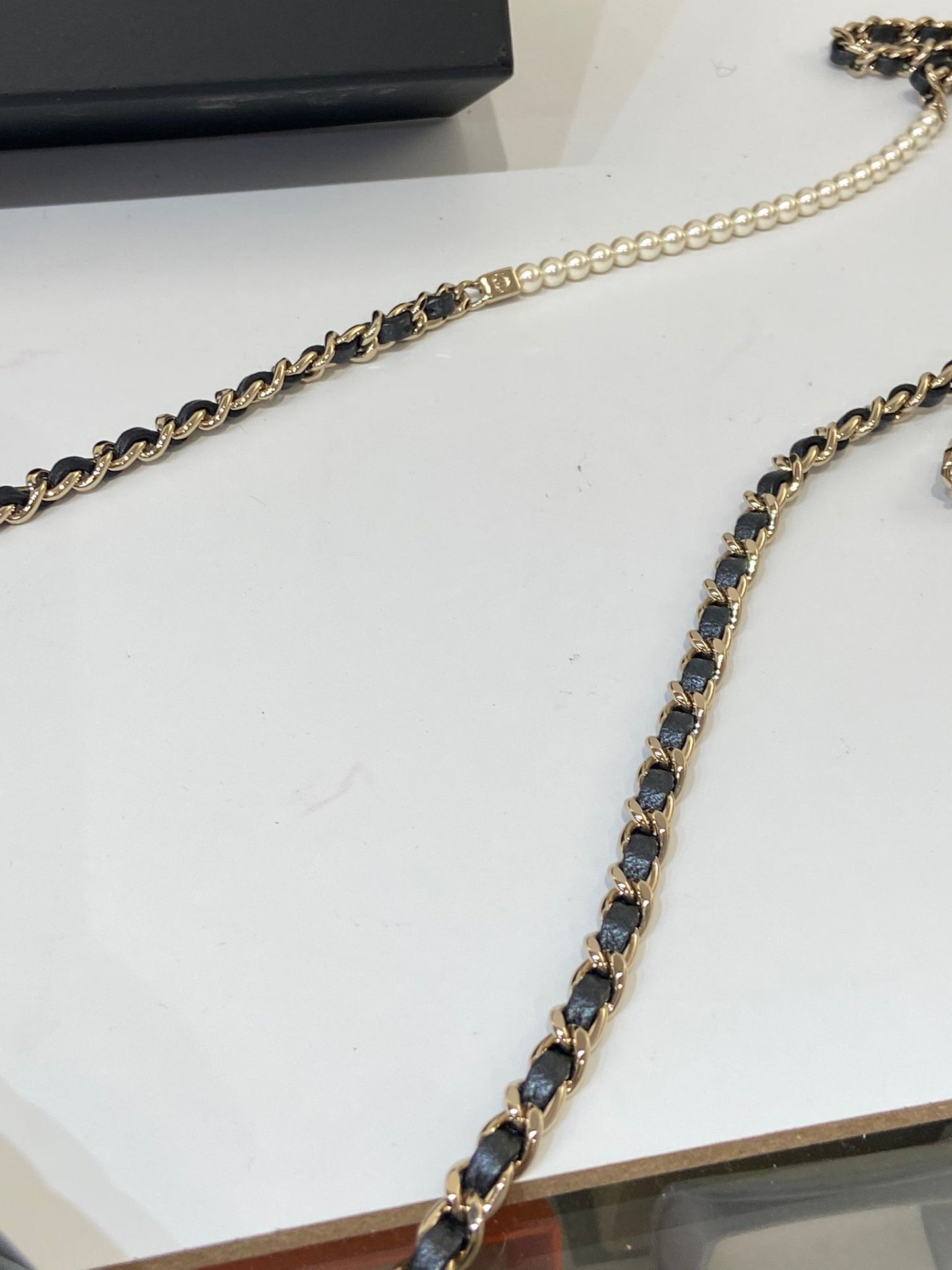 CHANEL WOC pearl chain