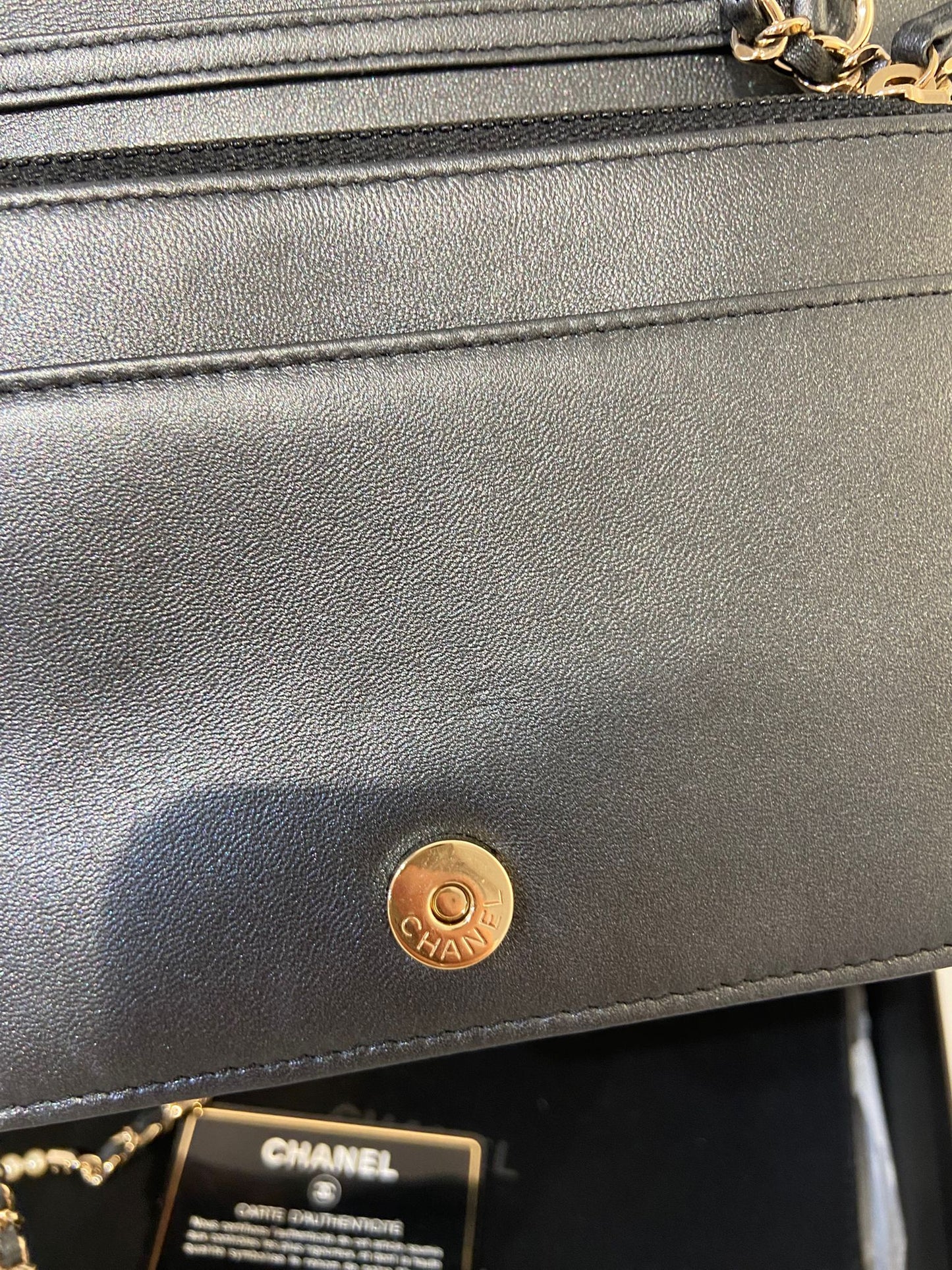 CHANEL WOC pearl chain
