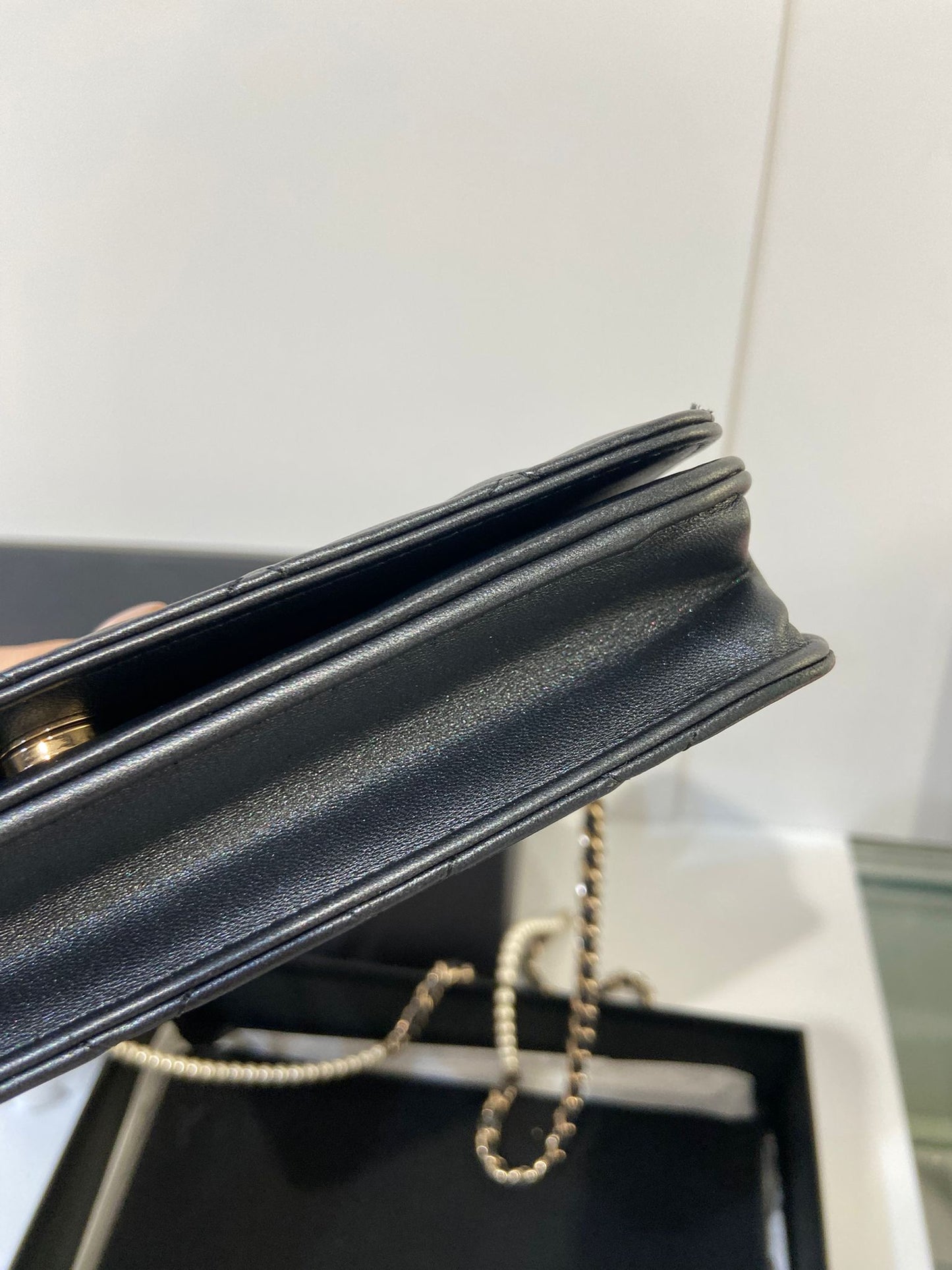 CHANEL WOC pearl chain