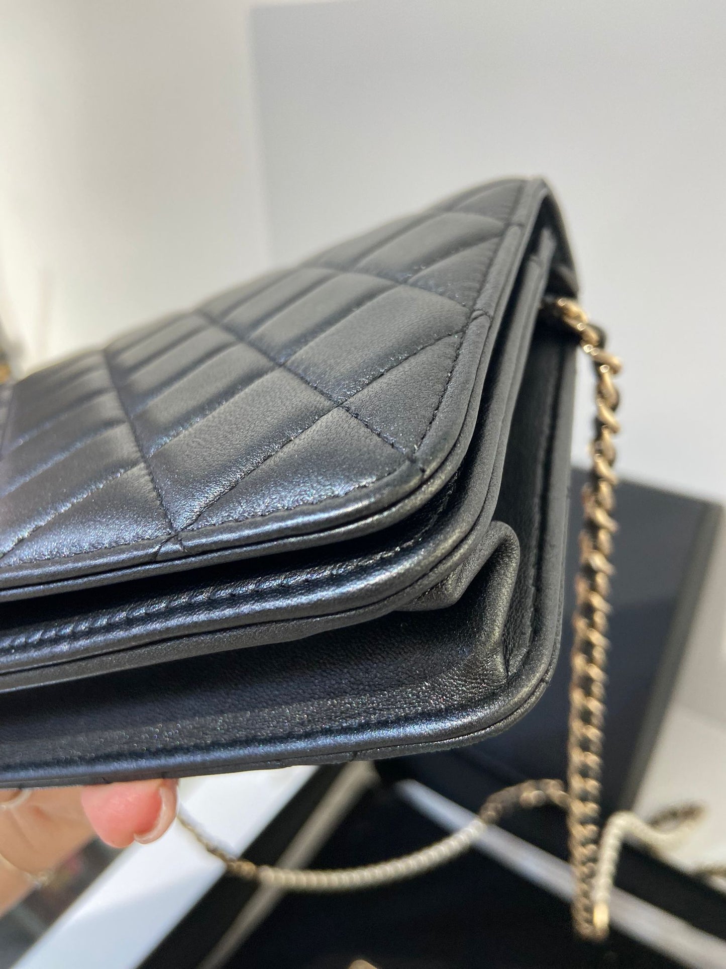 CHANEL WOC pearl chain