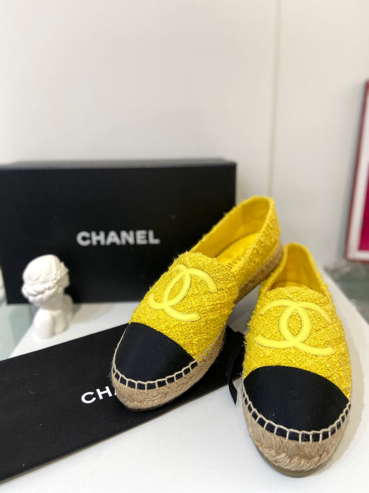 Chanel tweed espadrilles