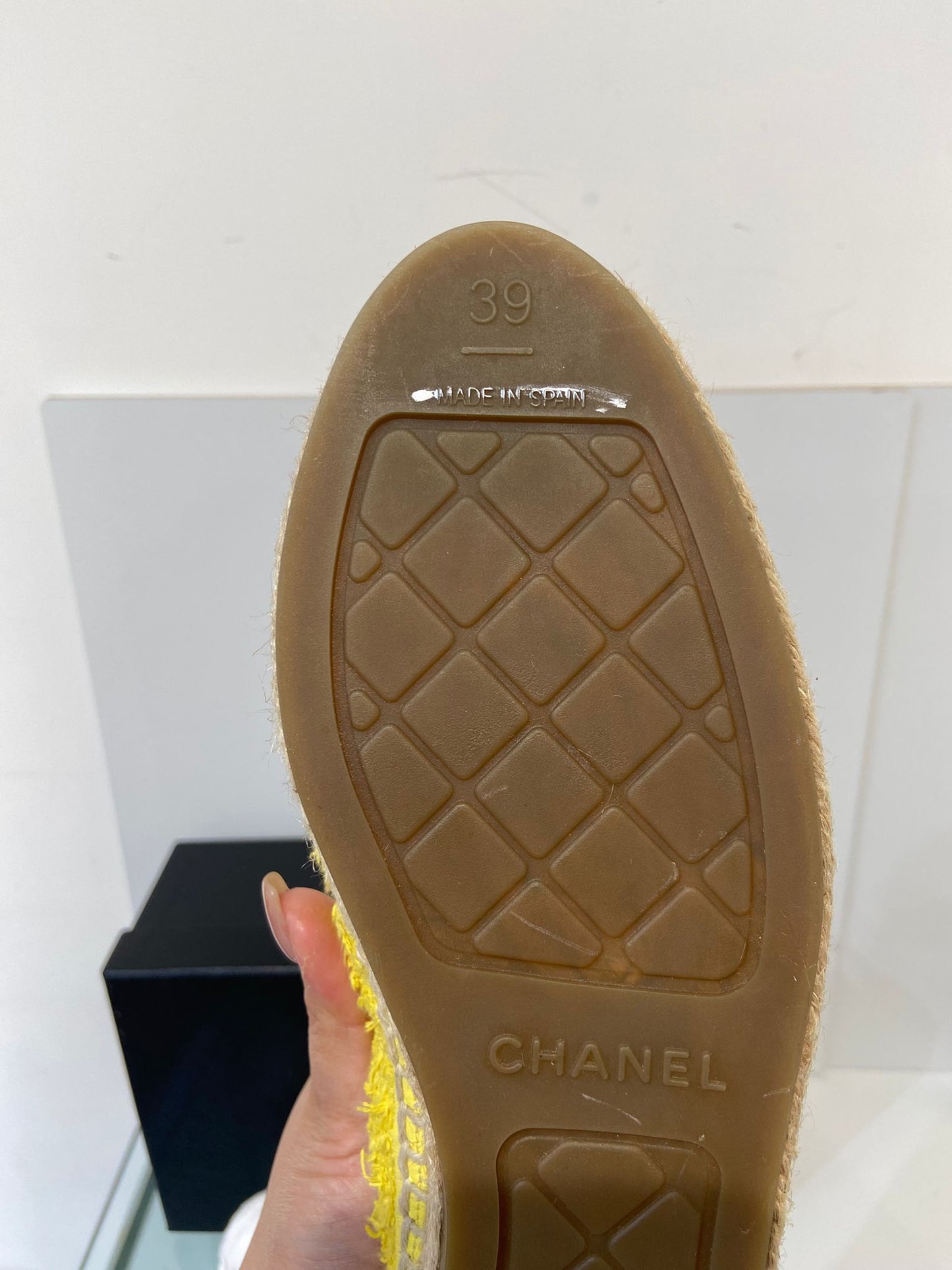 Chanel tweed espadrilles