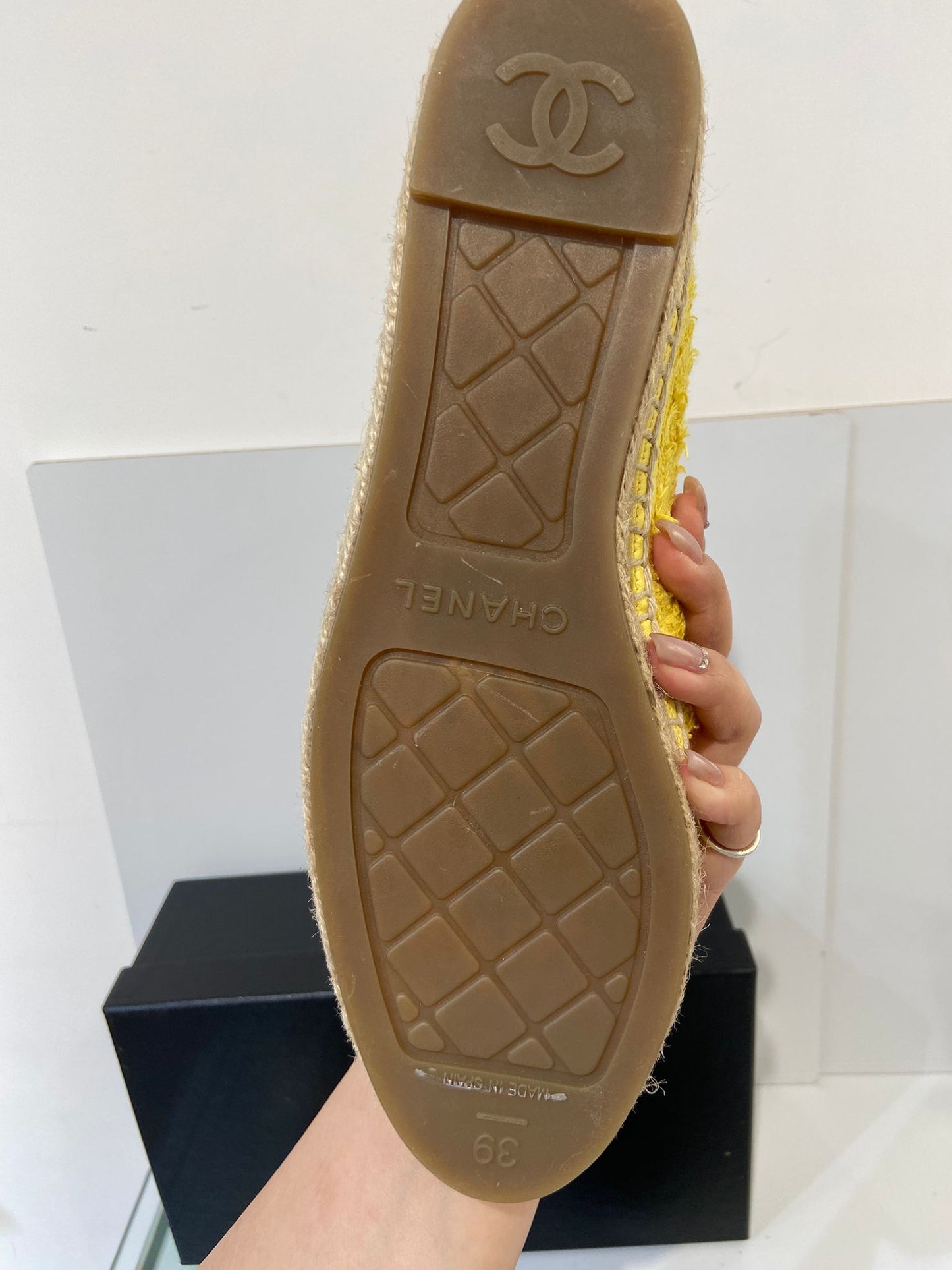 Chanel tweed espadrilles