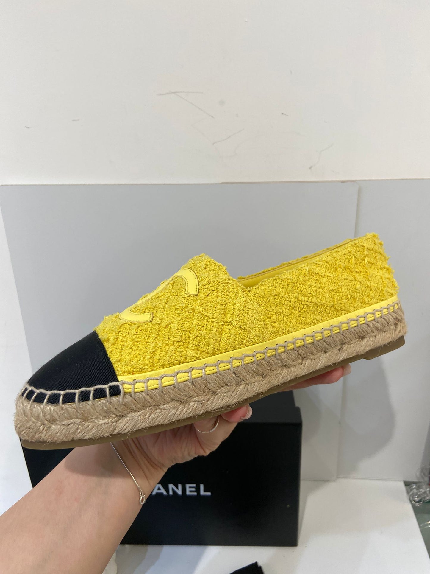 Chanel tweed espadrilles