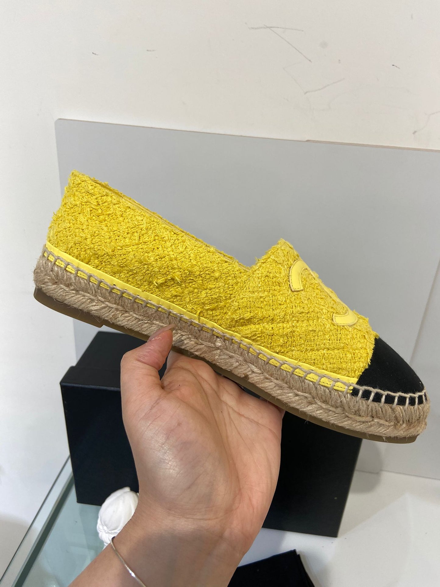 Chanel tweed espadrilles