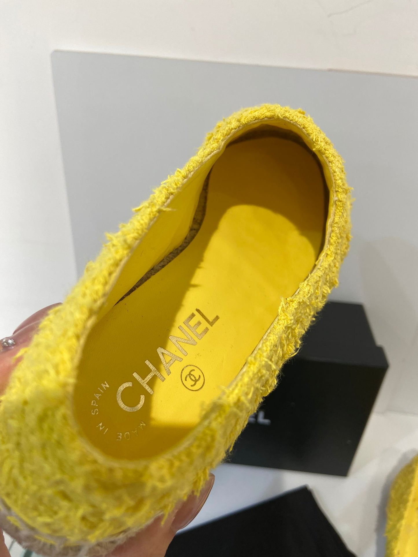 Chanel tweed espadrilles