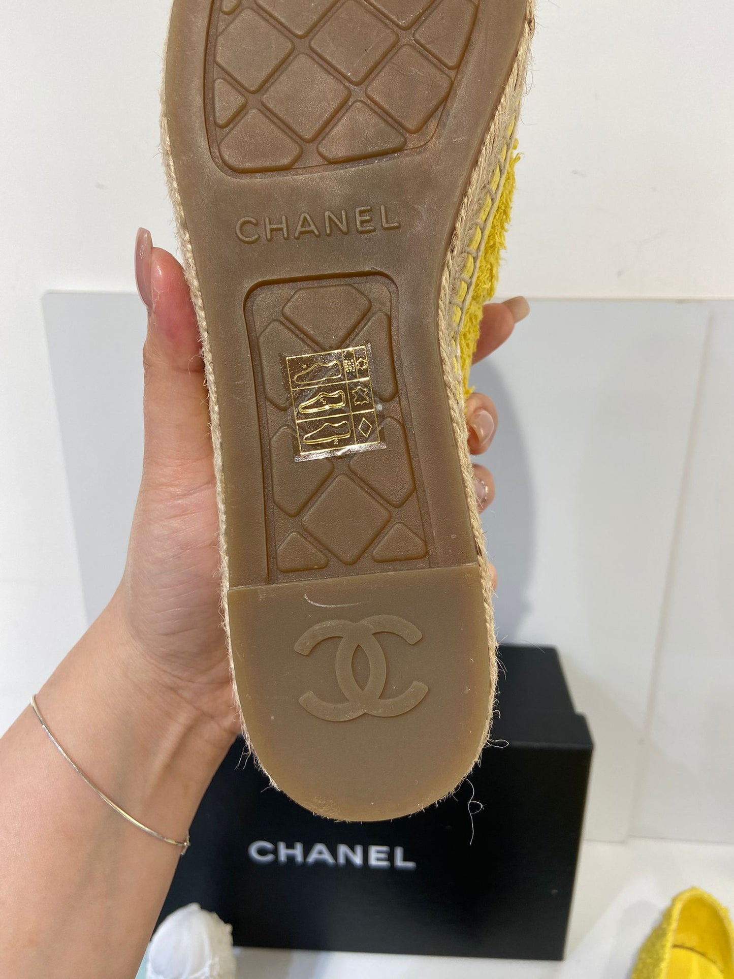 Chanel tweed espadrilles