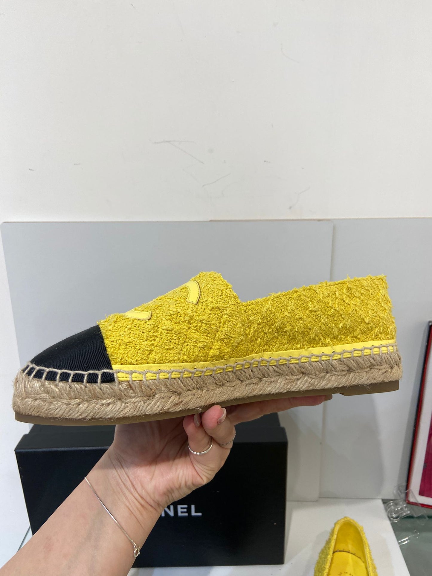 Chanel tweed espadrilles