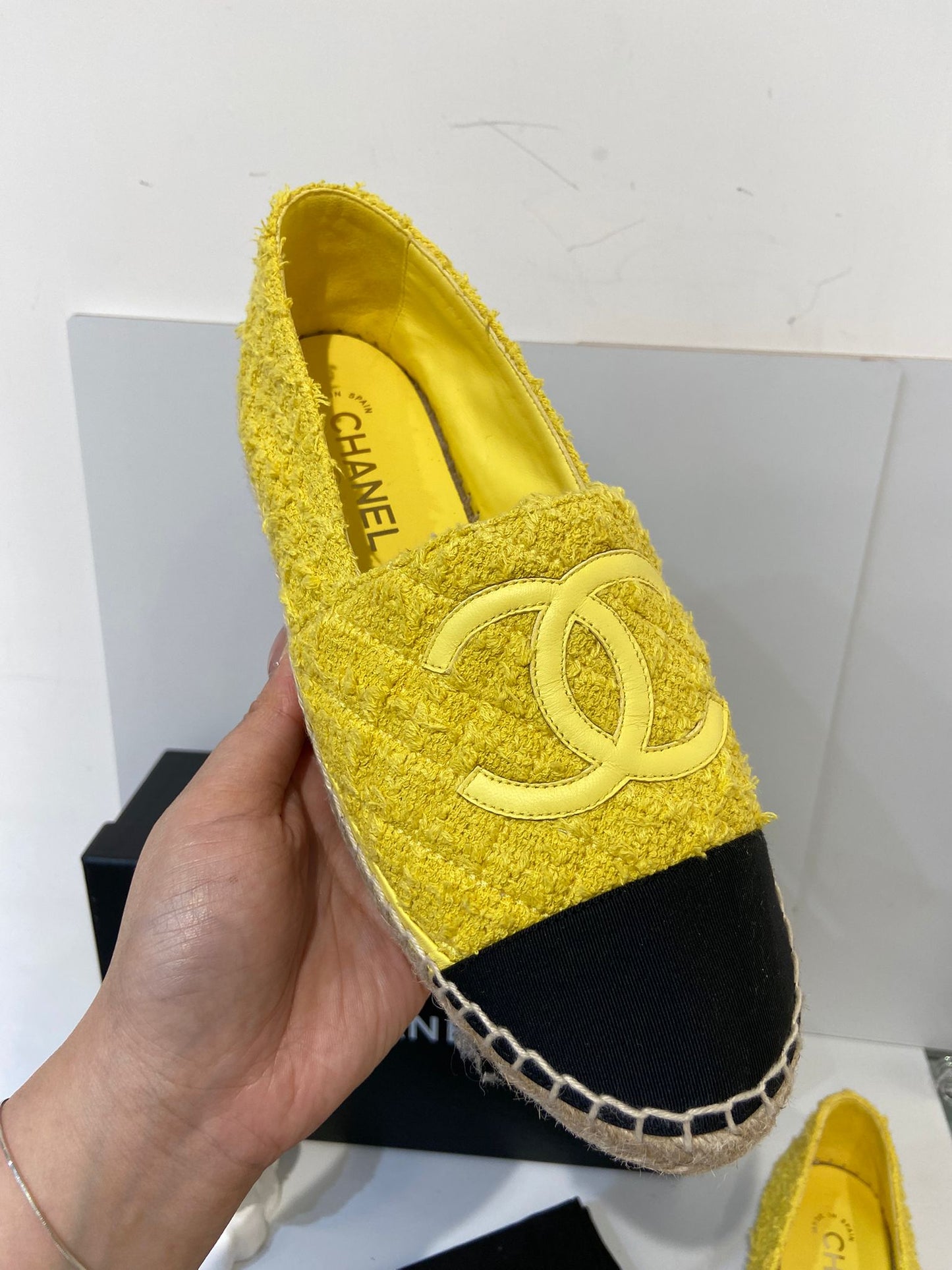 Chanel tweed espadrilles