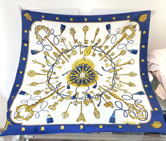 Hermès Les Clés 90x90 scarf
