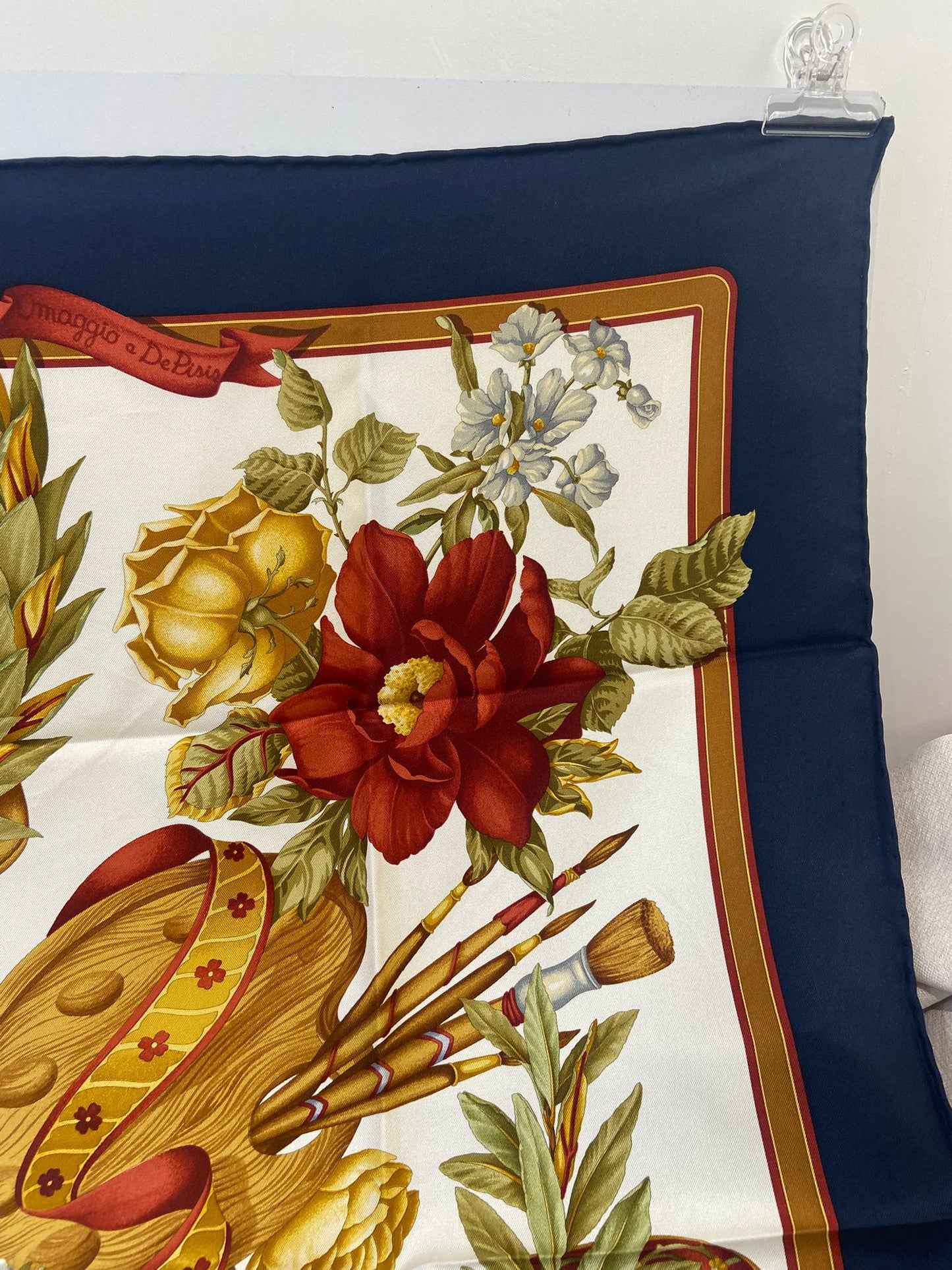 Salvatore Ferragamo Golden Floral Memories scarf