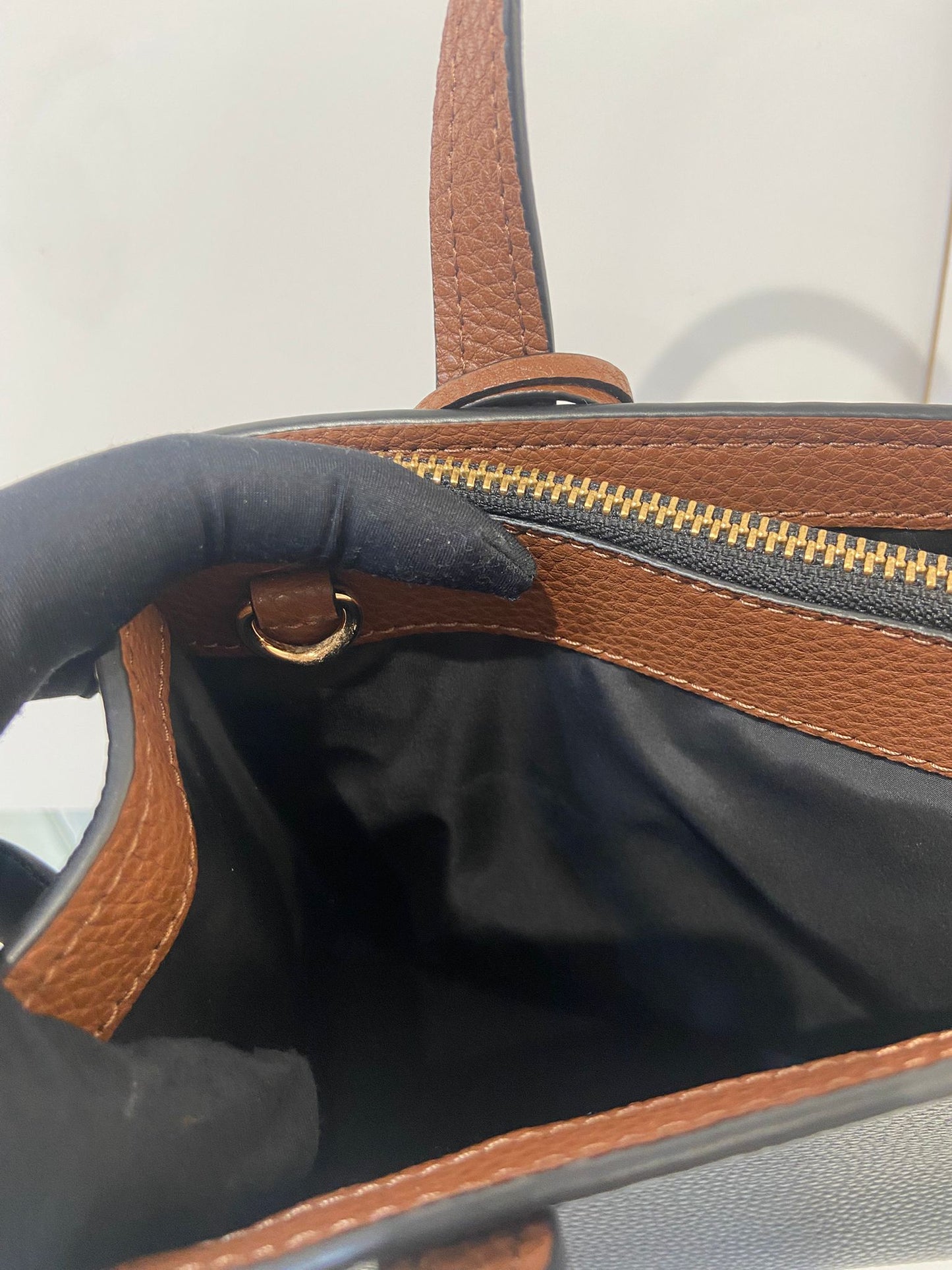 Marc Jacobs Mini Grind Colorblocked Leather Tote Bag