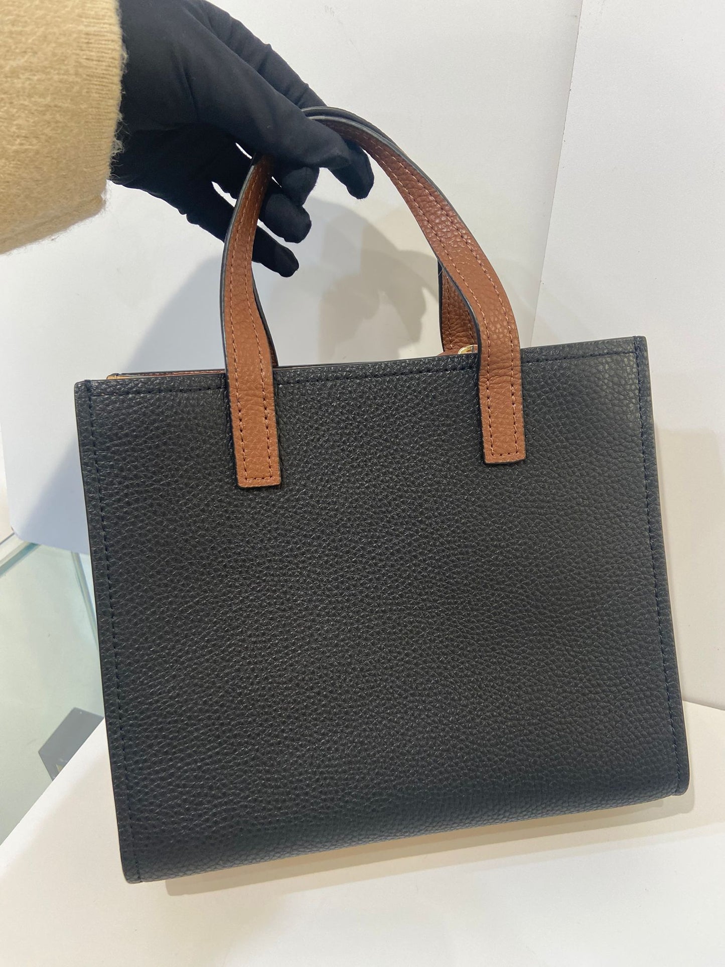 Marc Jacobs Mini Grind Colorblocked Leather Tote Bag