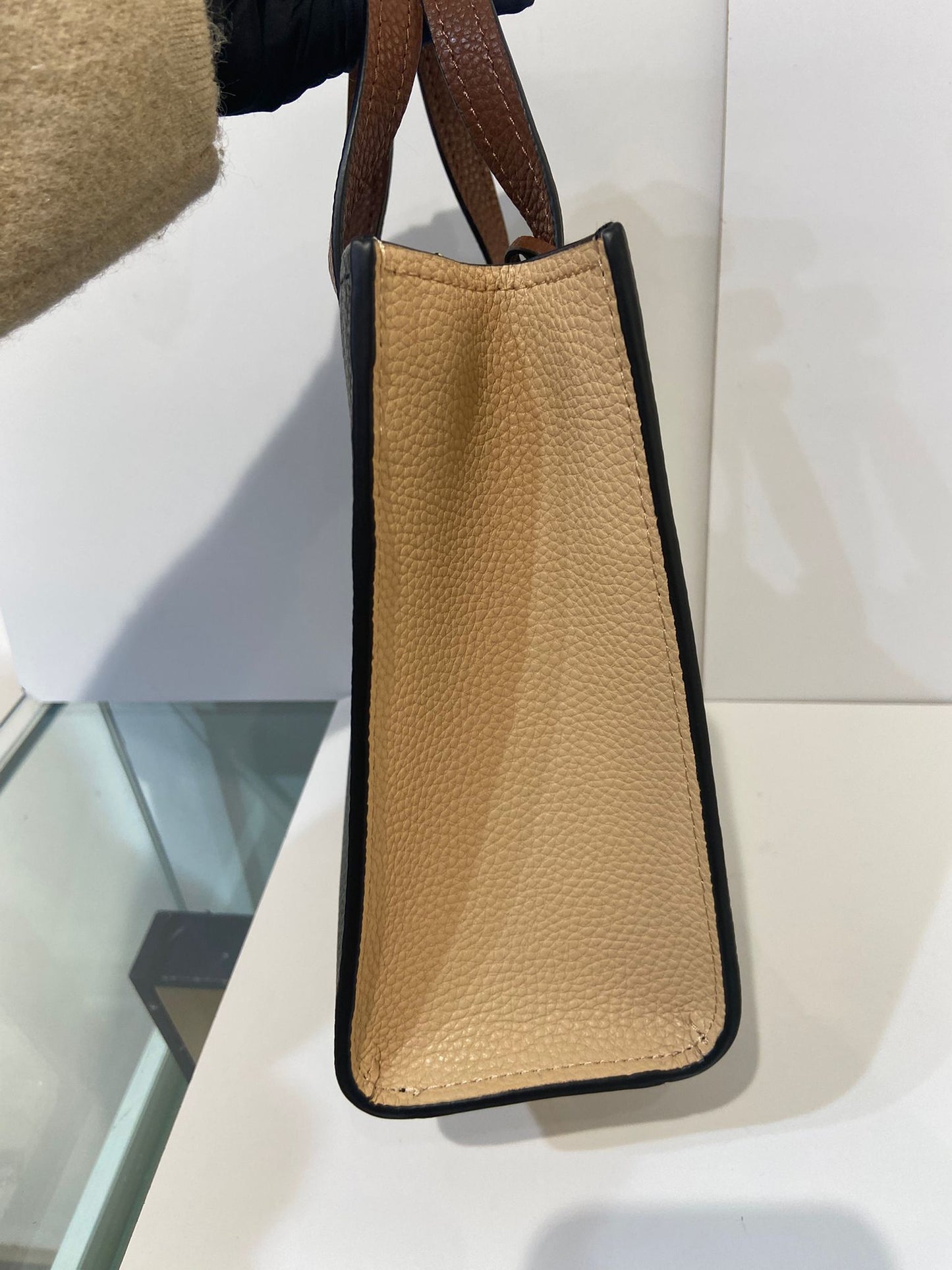 Marc Jacobs Mini Grind Colorblocked Leather Tote Bag