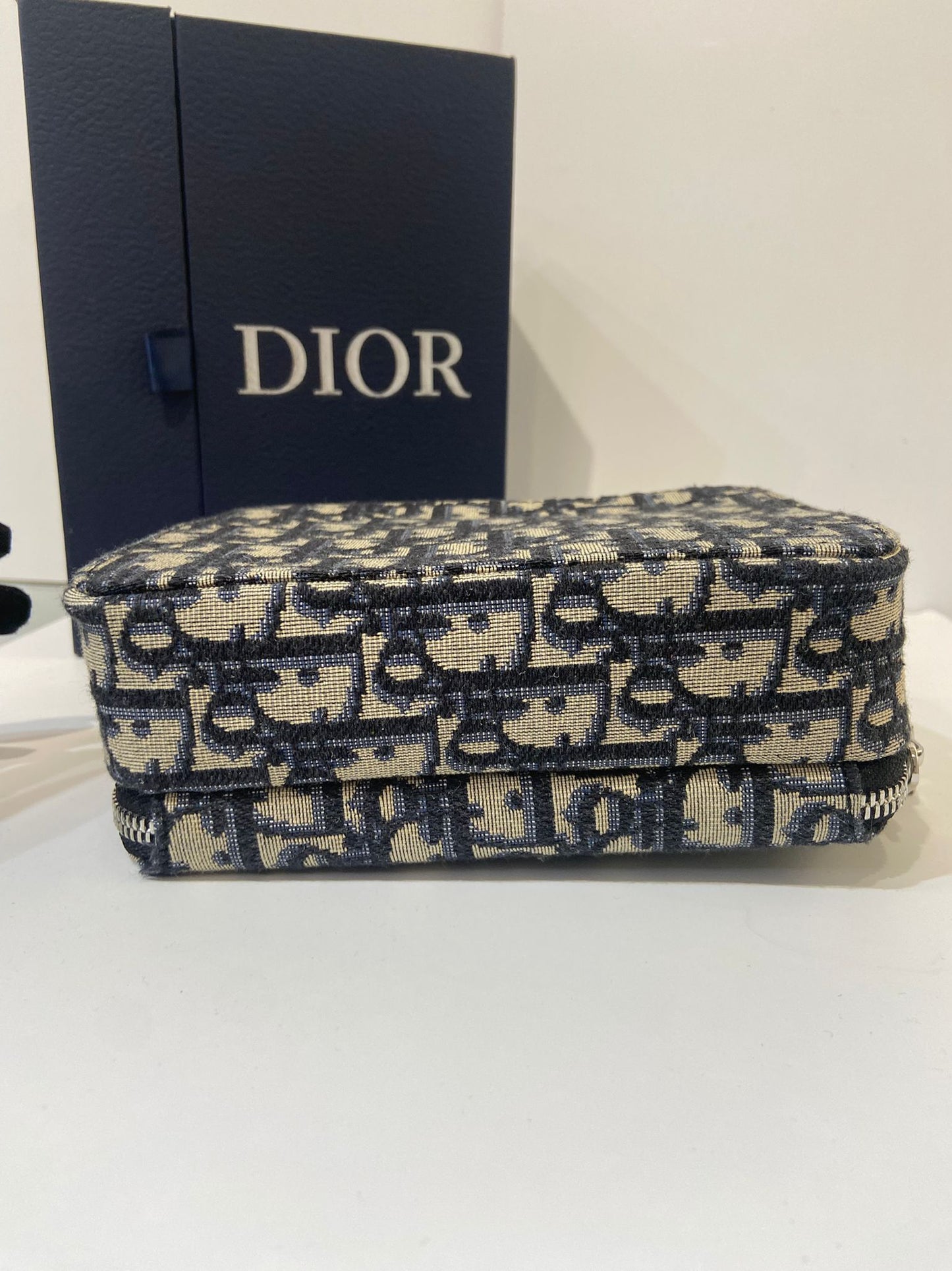 Dior Oblique zipped pouch with strap