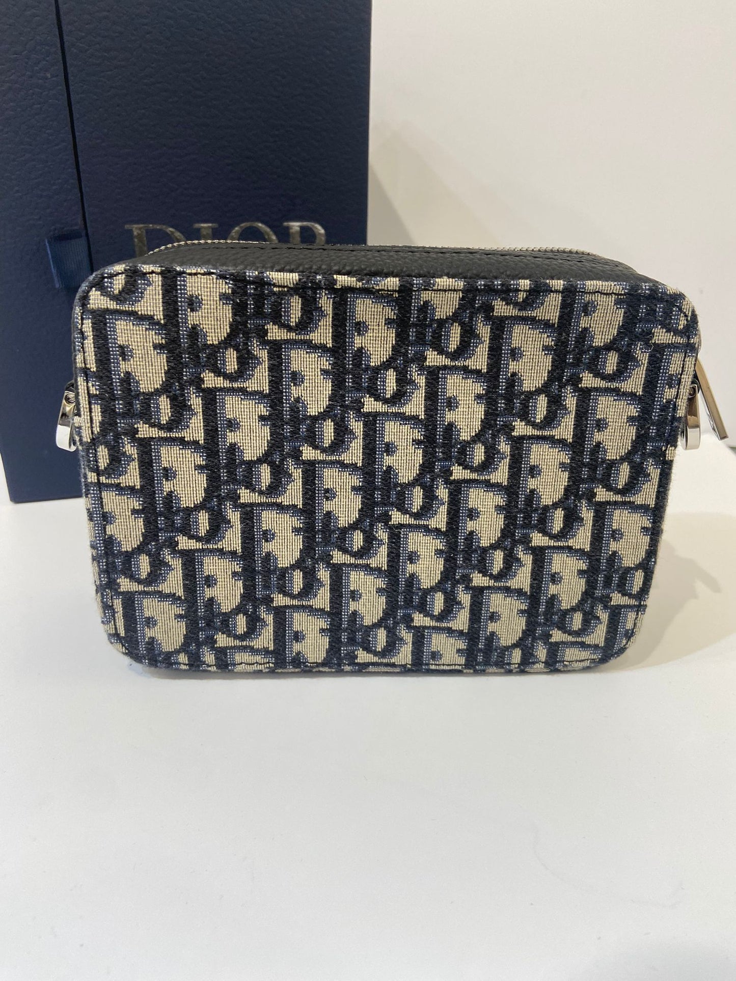 Dior Oblique zipped pouch with strap