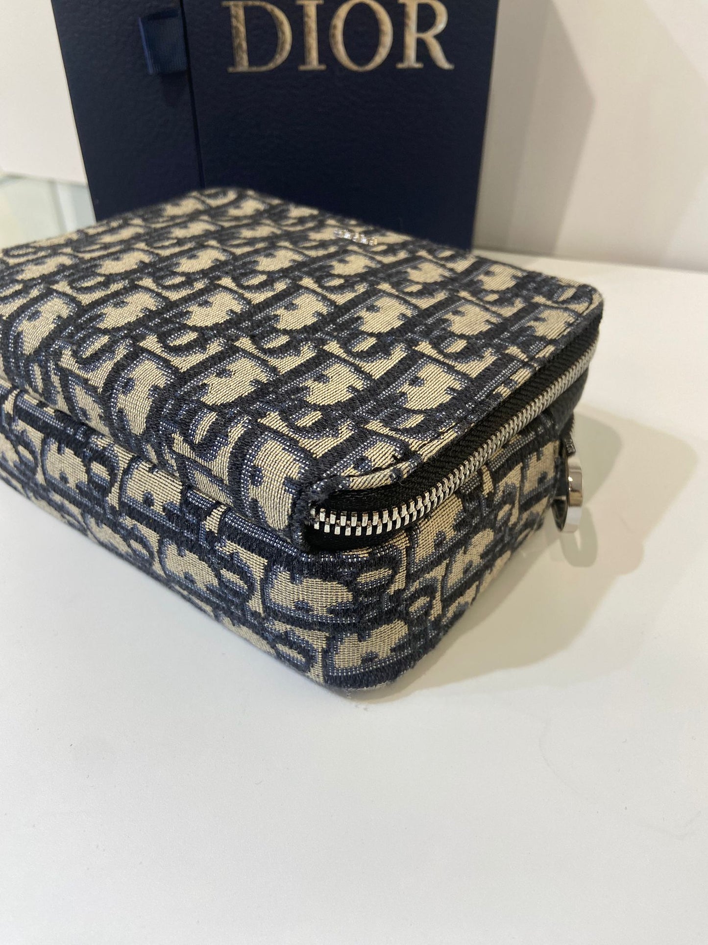 Dior Oblique zipped pouch with strap