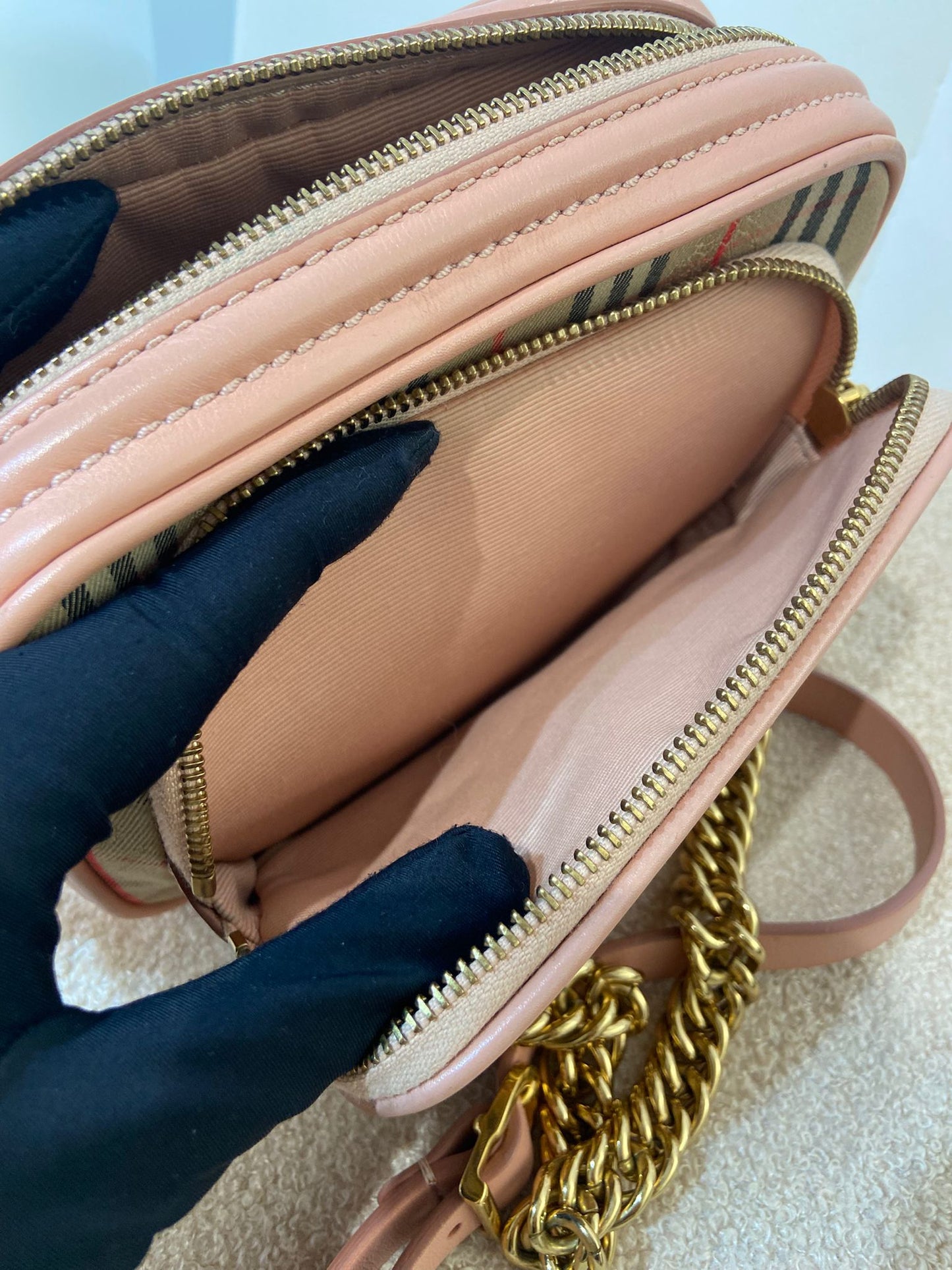 Burberry 1983 Check Link Camera Bag