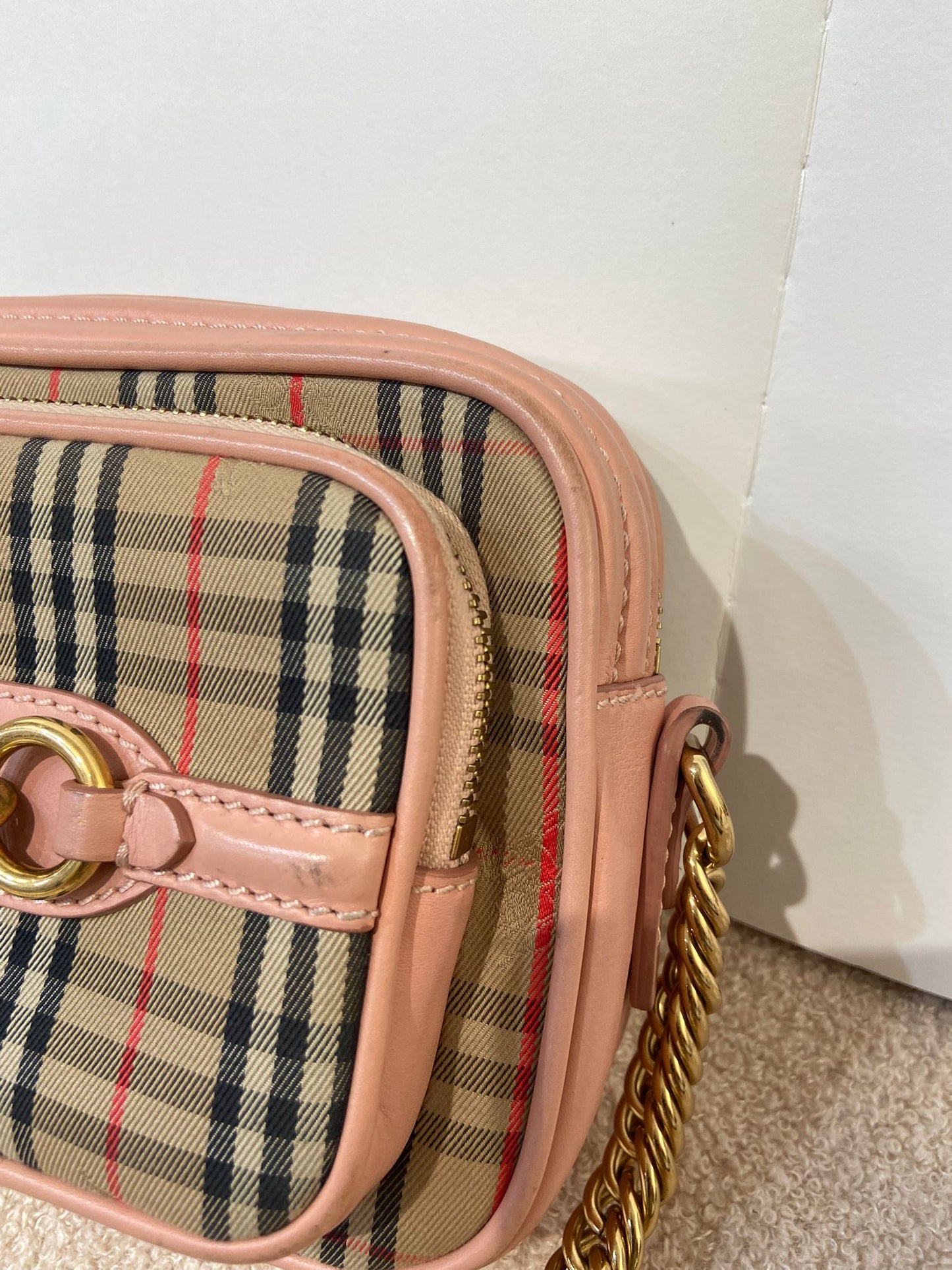 Burberry 1983 Check Link Camera Bag