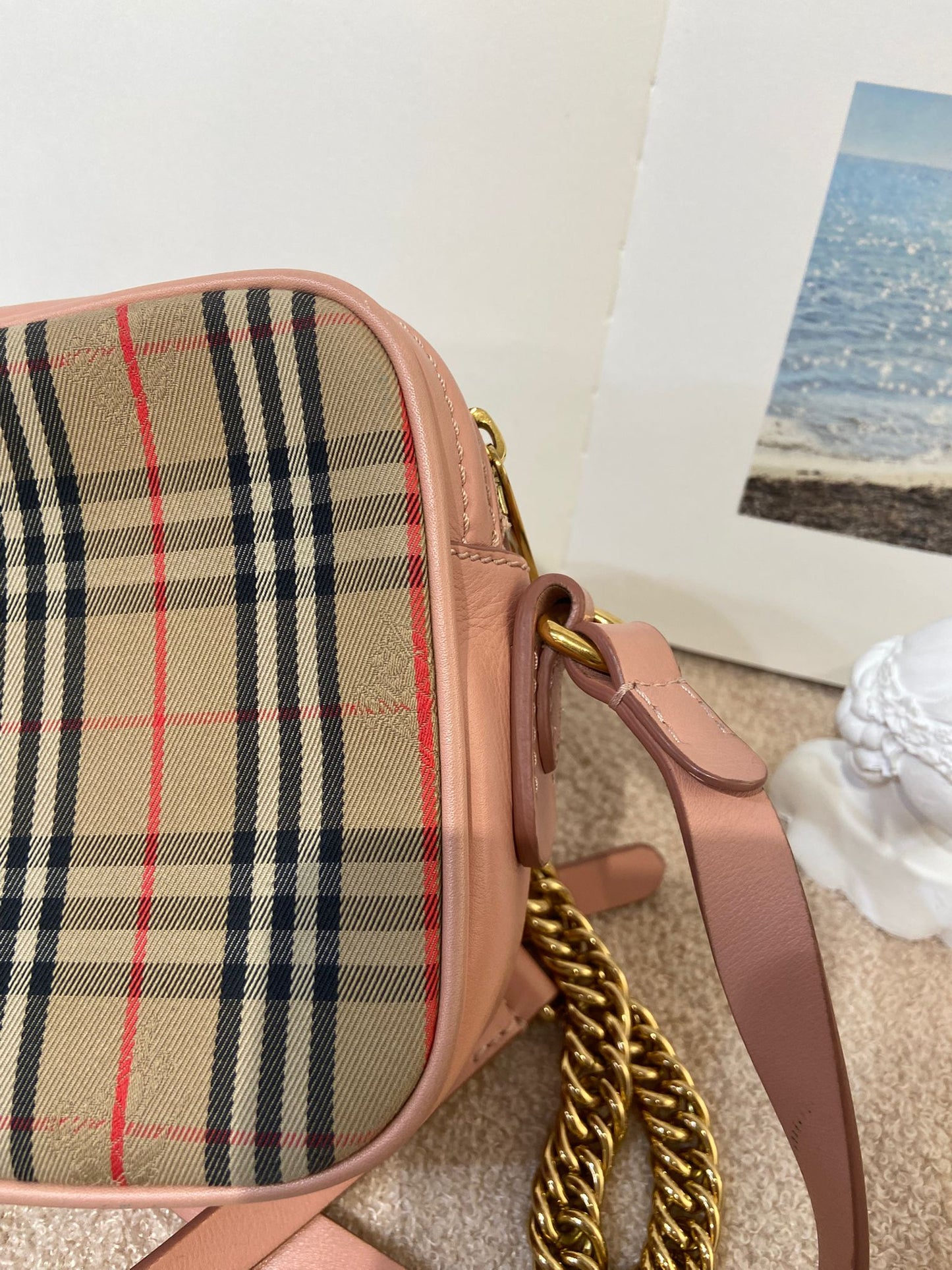 Burberry 1983 Check Link Camera Bag