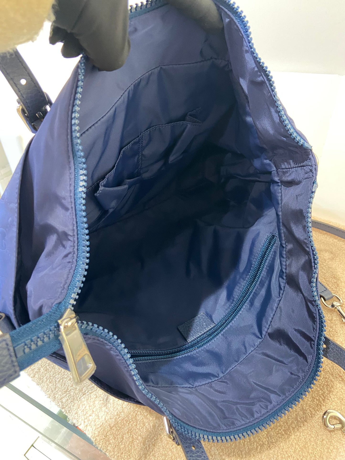Gucci 2 ways nylon tote bag