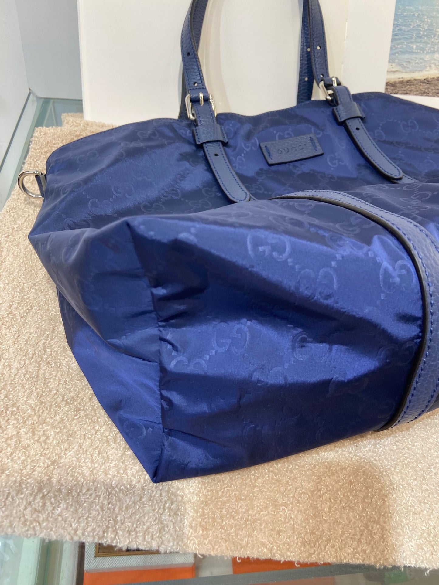 Gucci 2 ways nylon tote bag